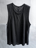 double neck tank / black (cobweb)