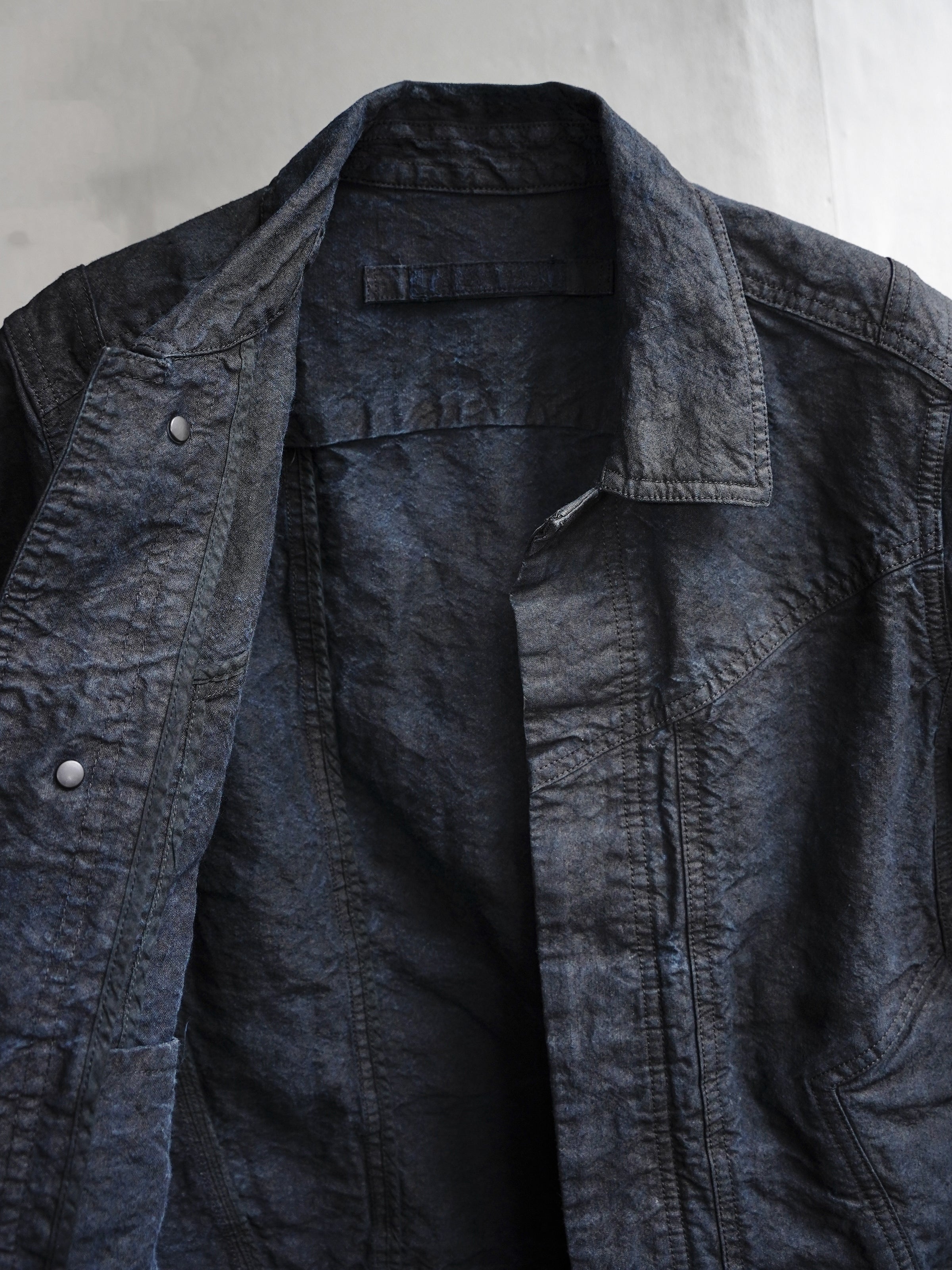 trucker jacket (binchō-tan) / indigo ink