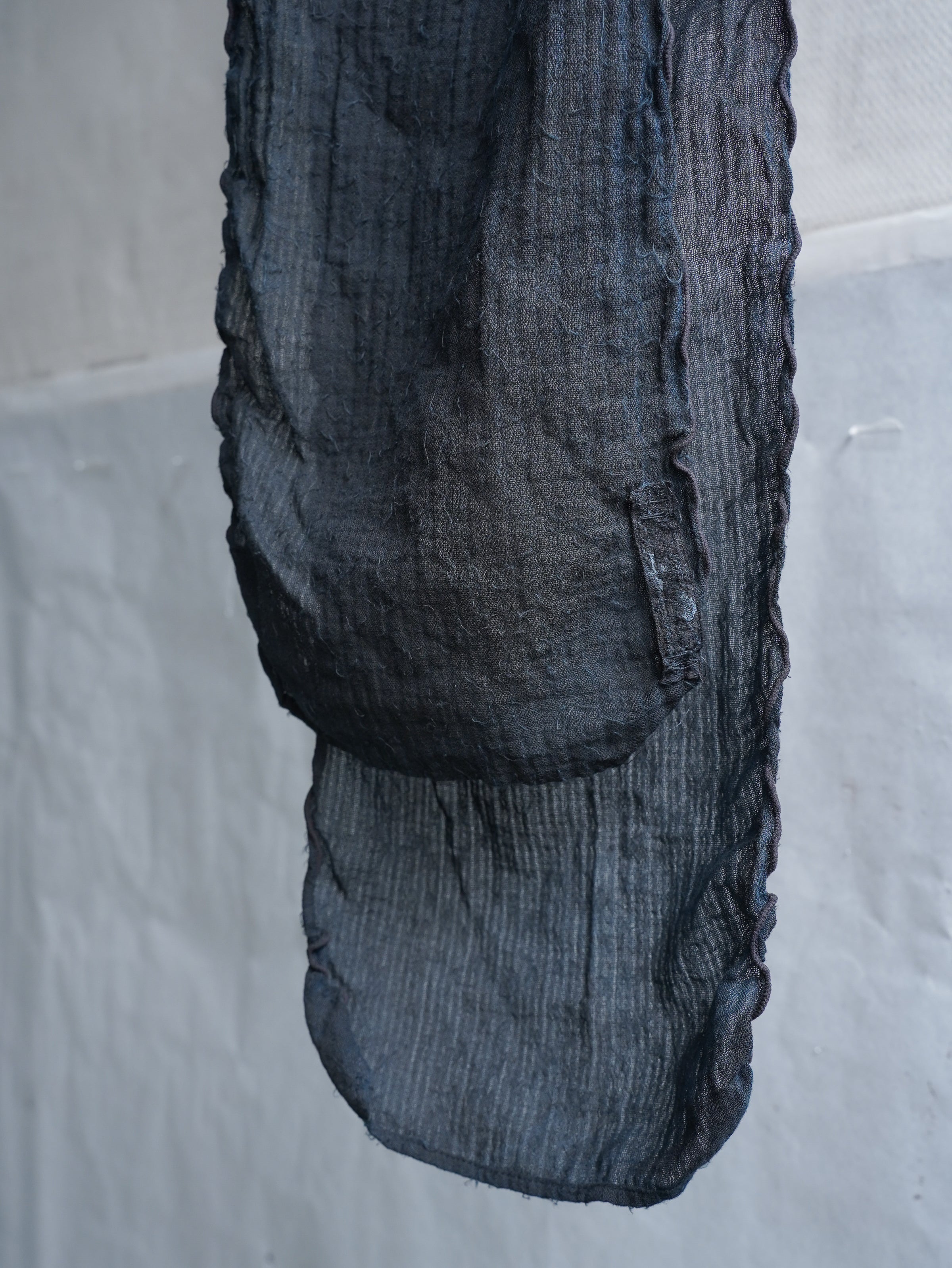 endo scarf / indigo ink