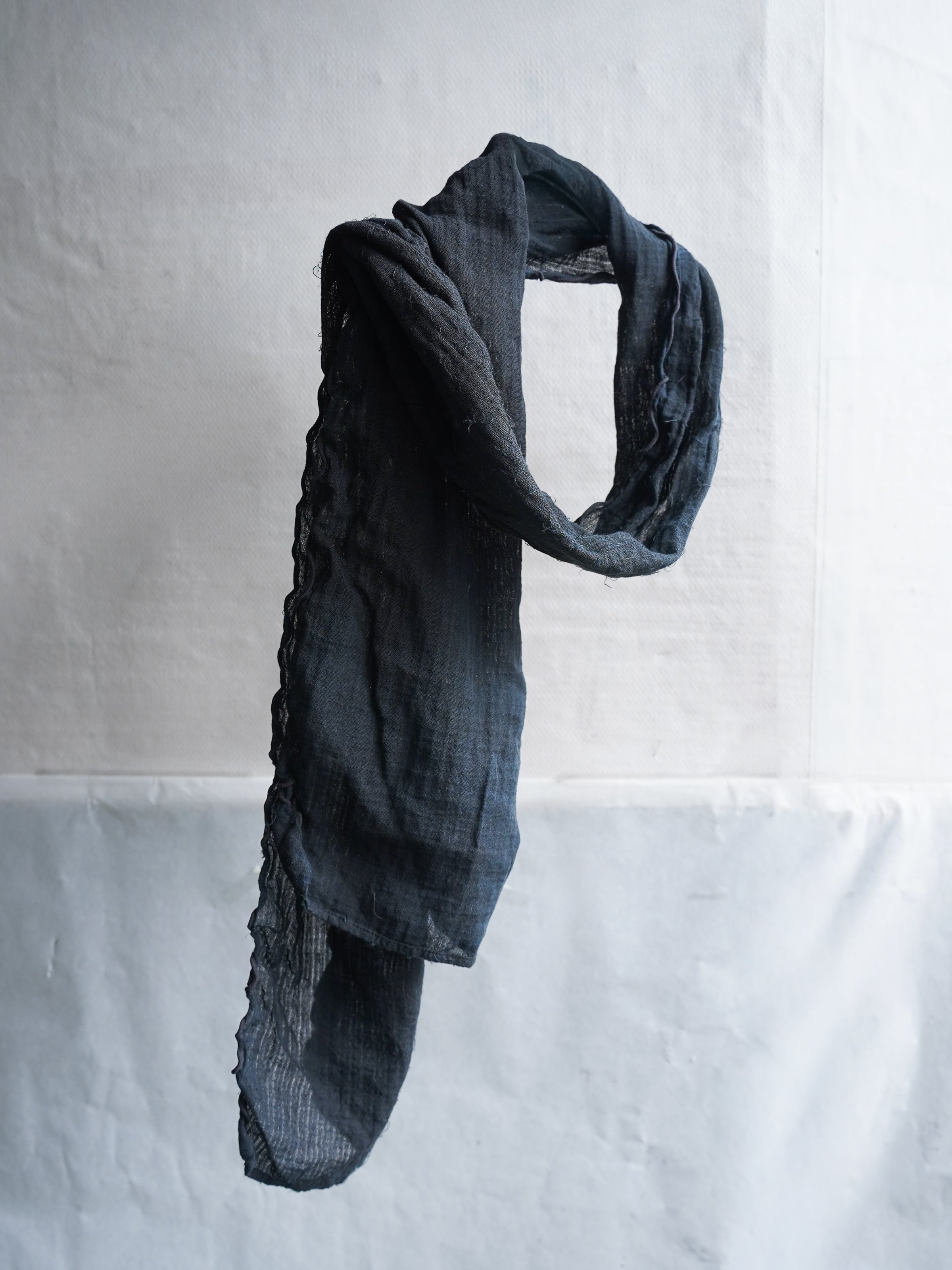 endo scarf / indigo ink