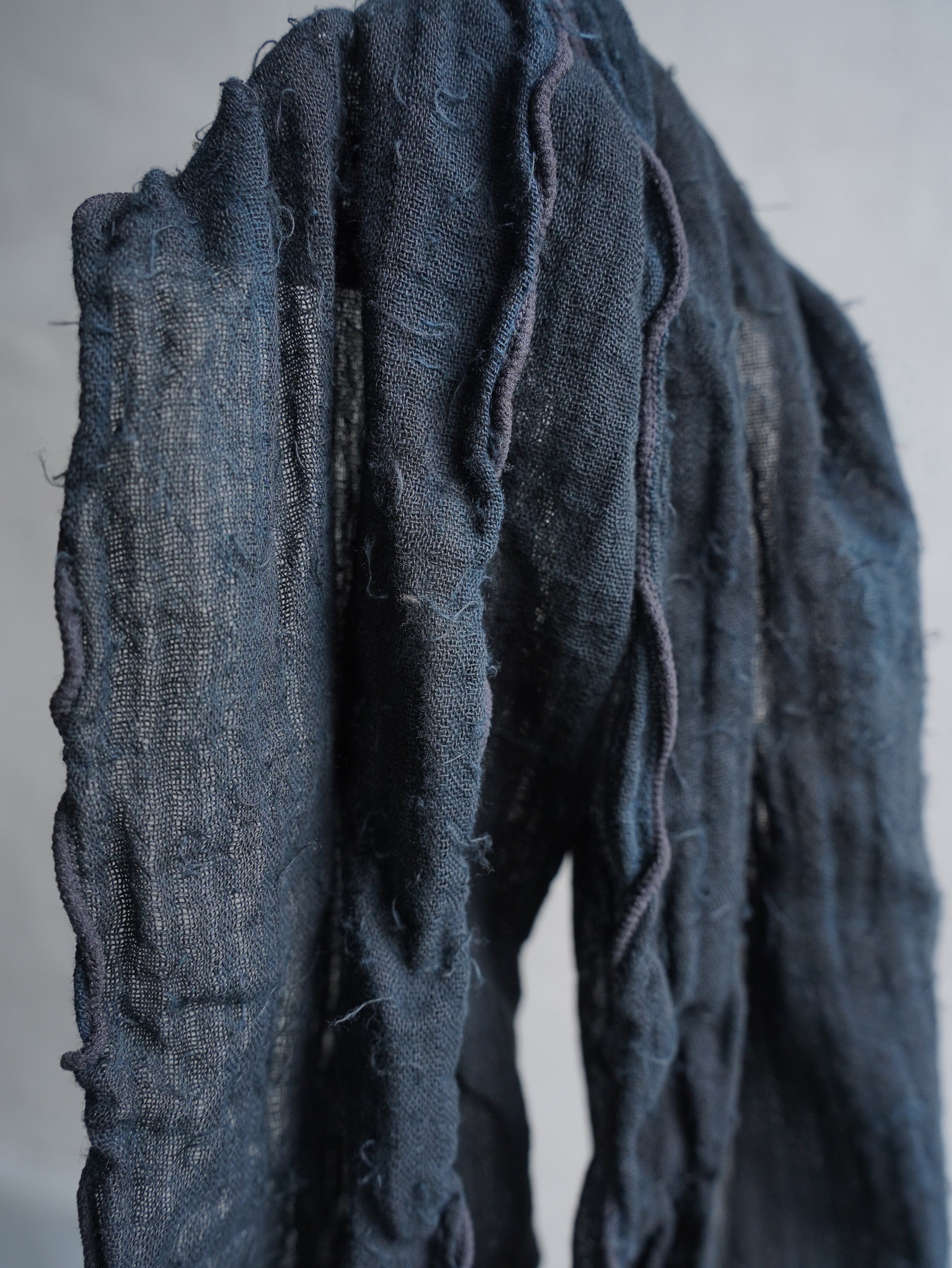 endo scarf / indigo ink