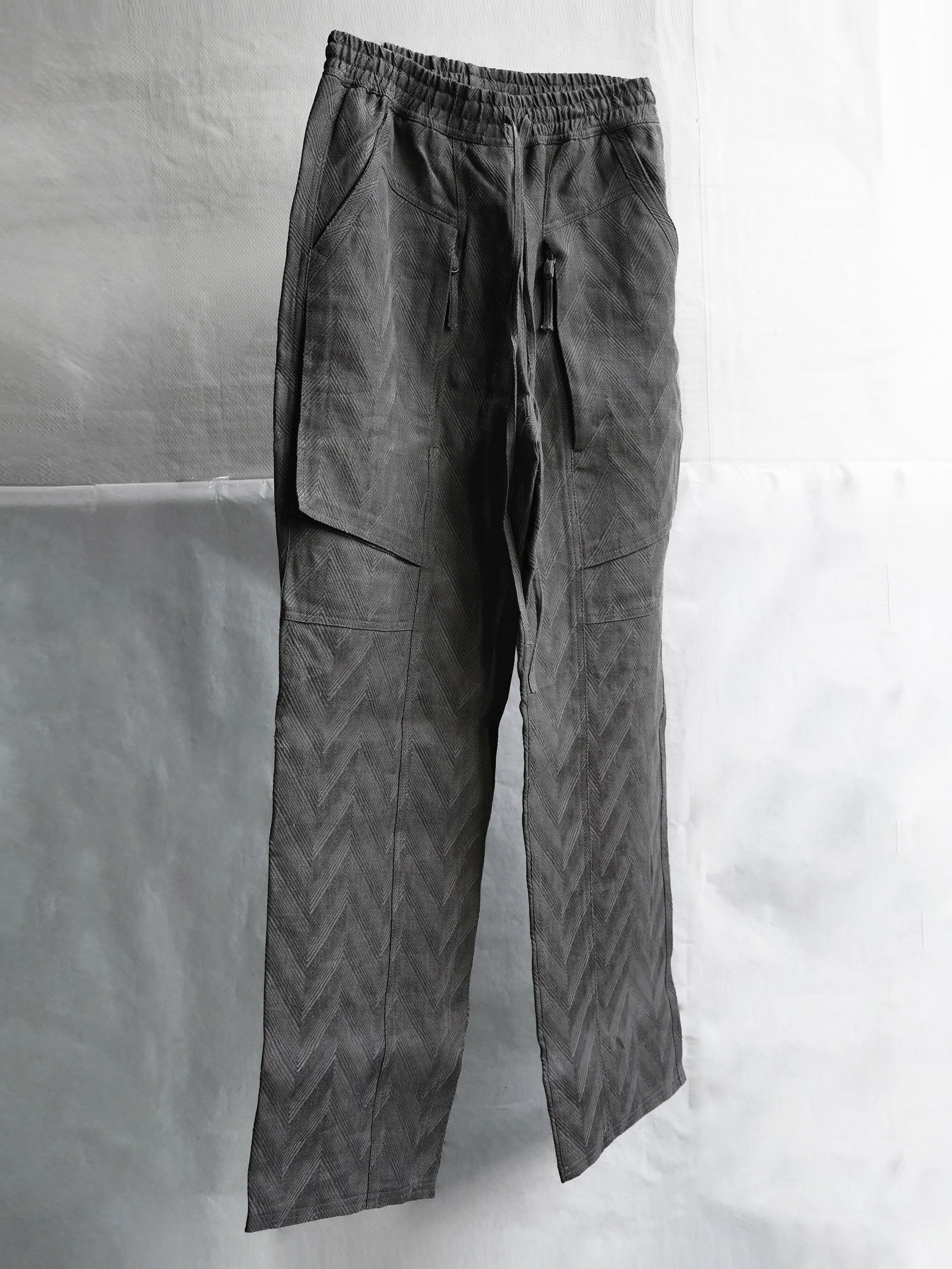 fatigue drawstring pants / sumi linen