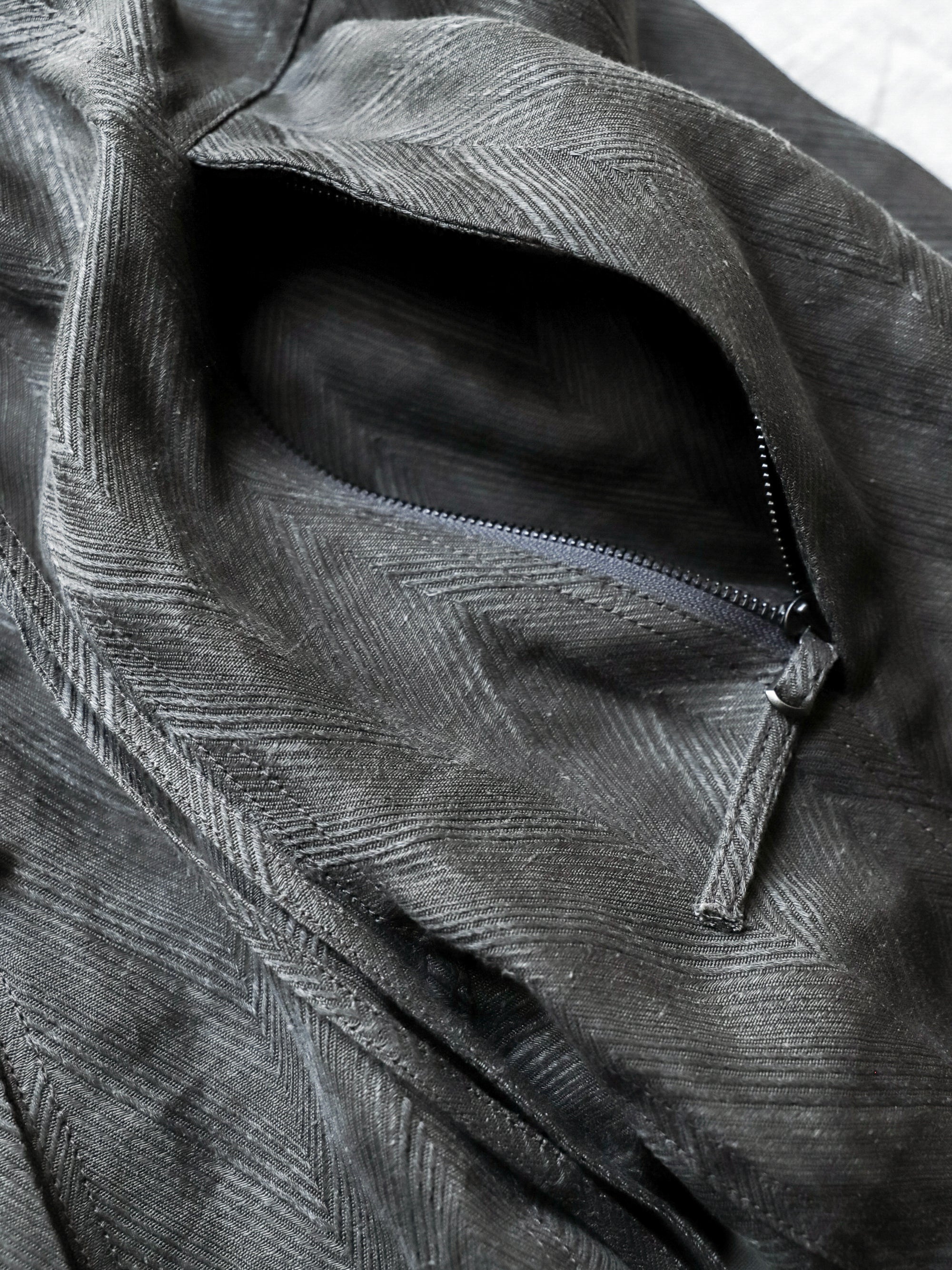 fatigue drawstring pants / sumi linen