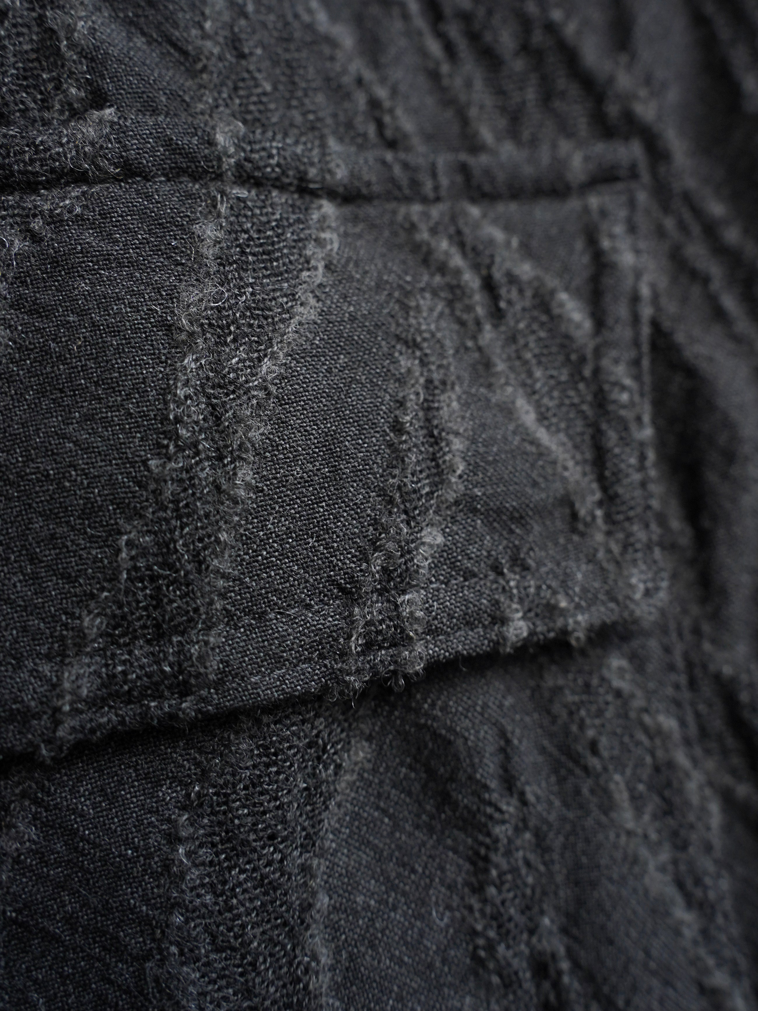 fatigue drawstring pants / khaki brown ink