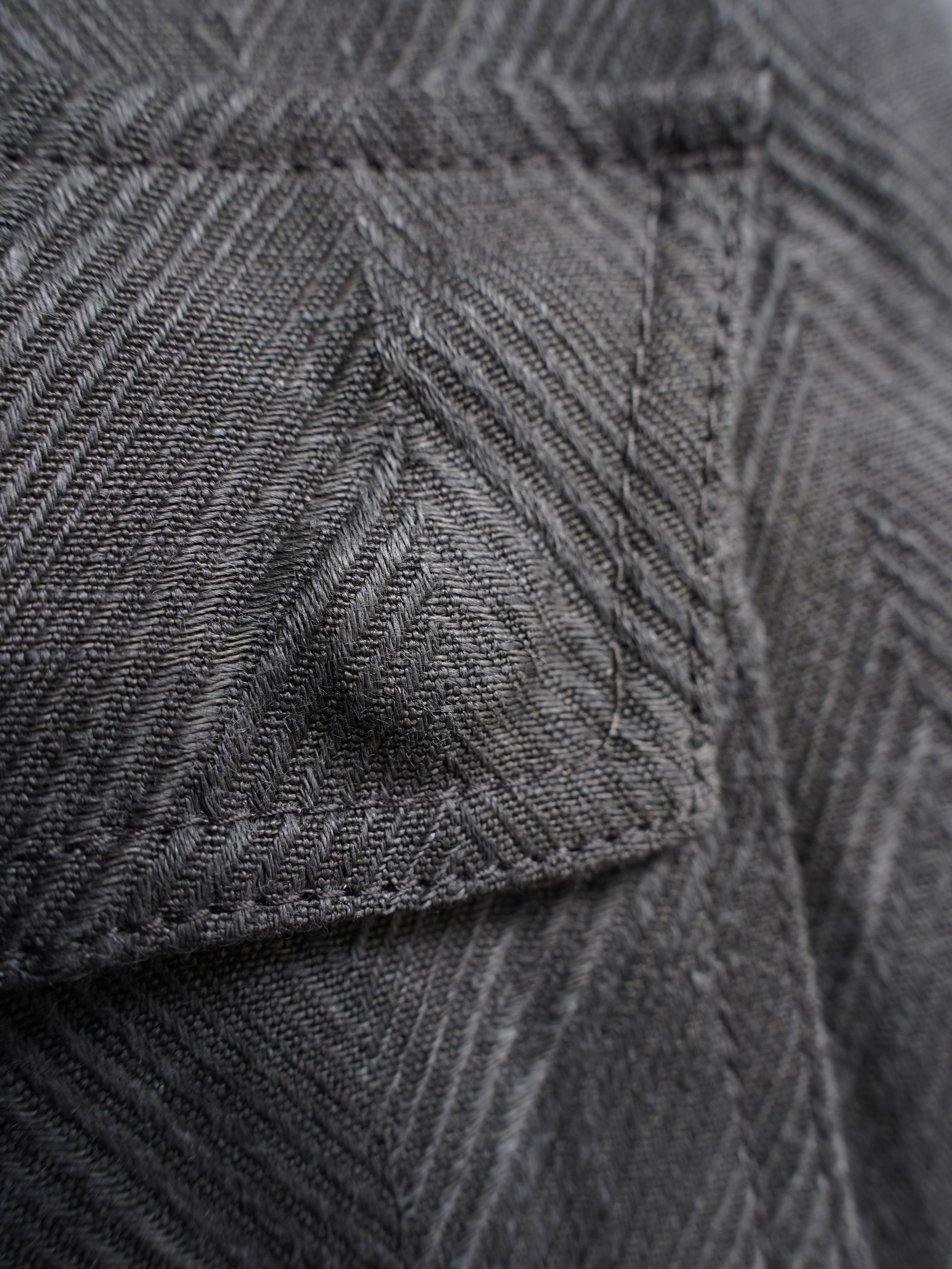 fatigue drawstring pants / sumi linen