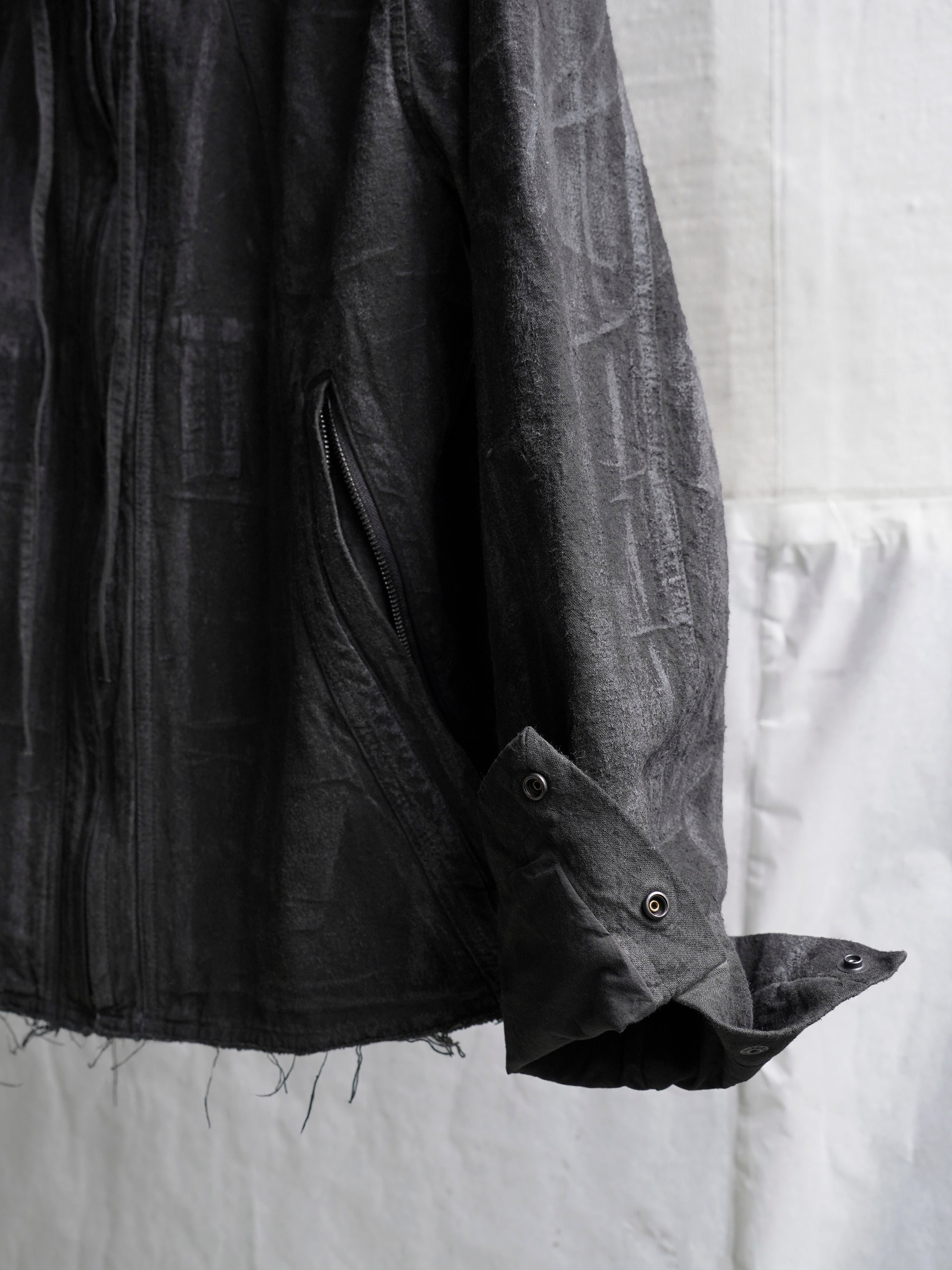 hooded jacket / slab grey