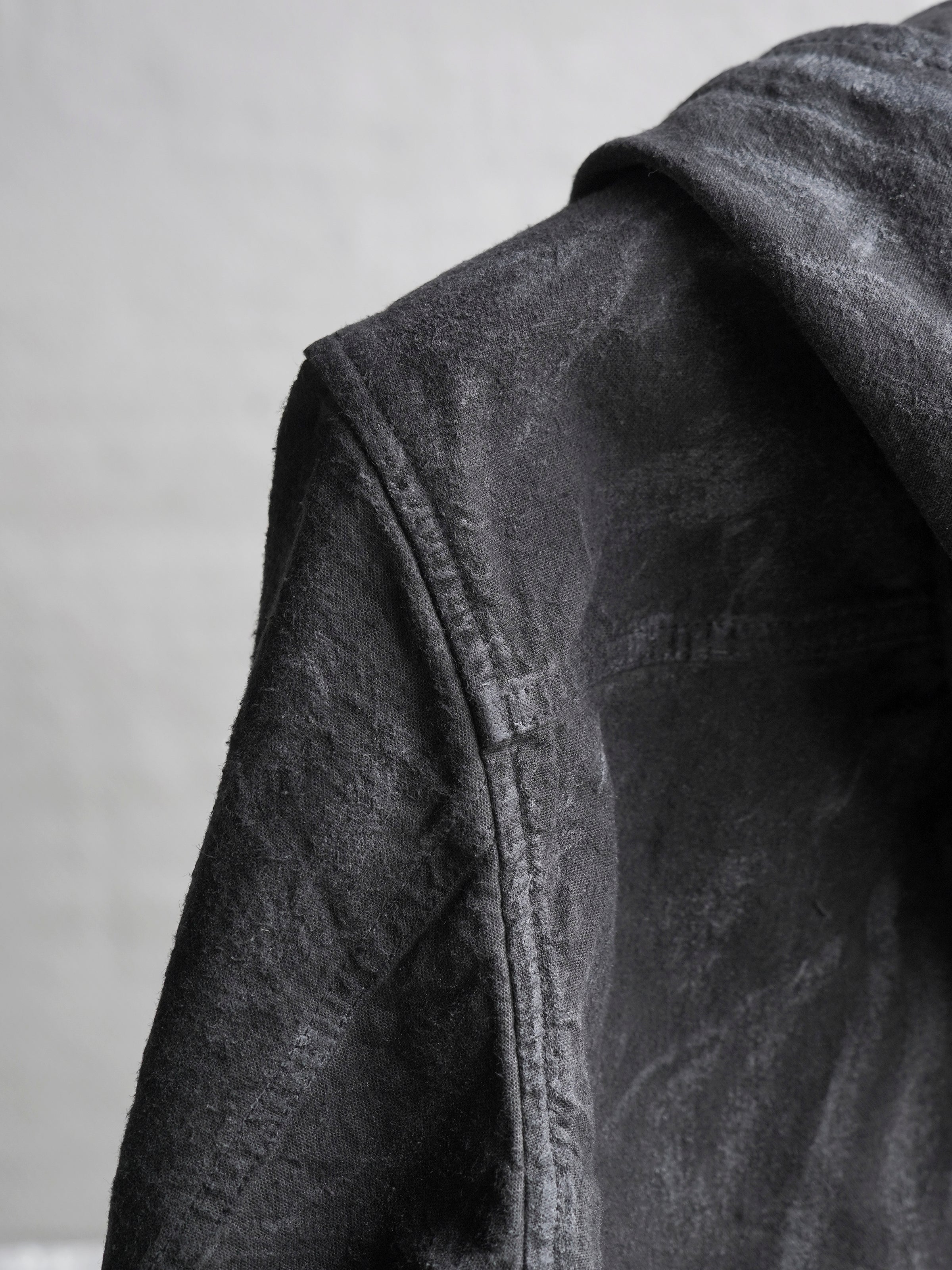 hooded jacket / slab grey