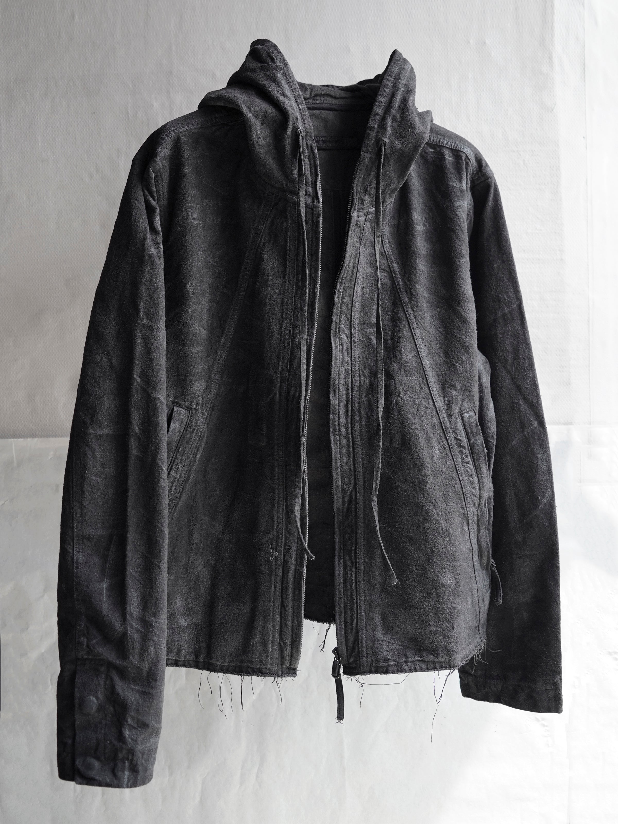 hooded jacket / slab grey