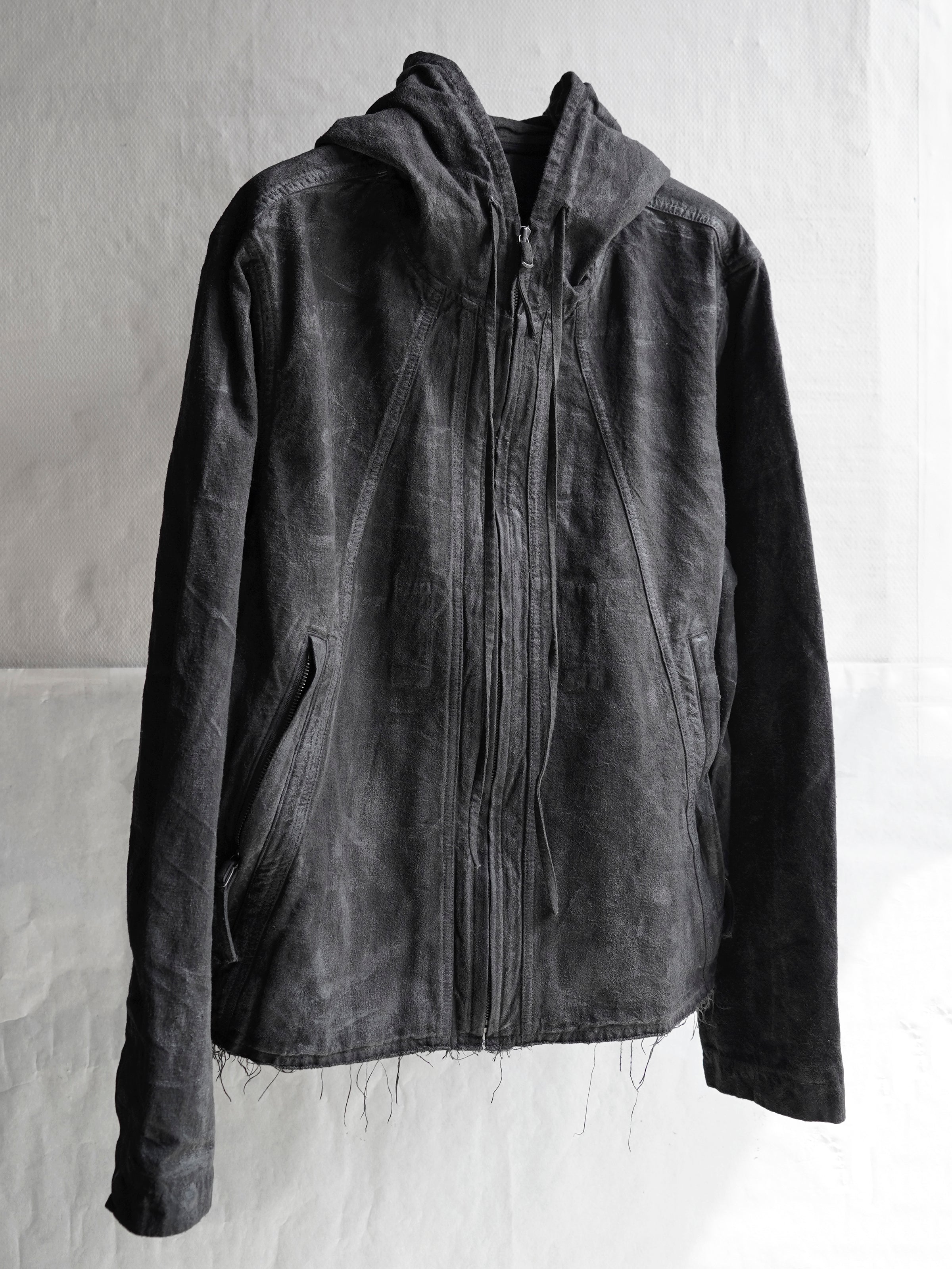 hooded jacket / slab grey