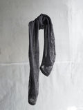 distressed alpaca scarf / charcoal