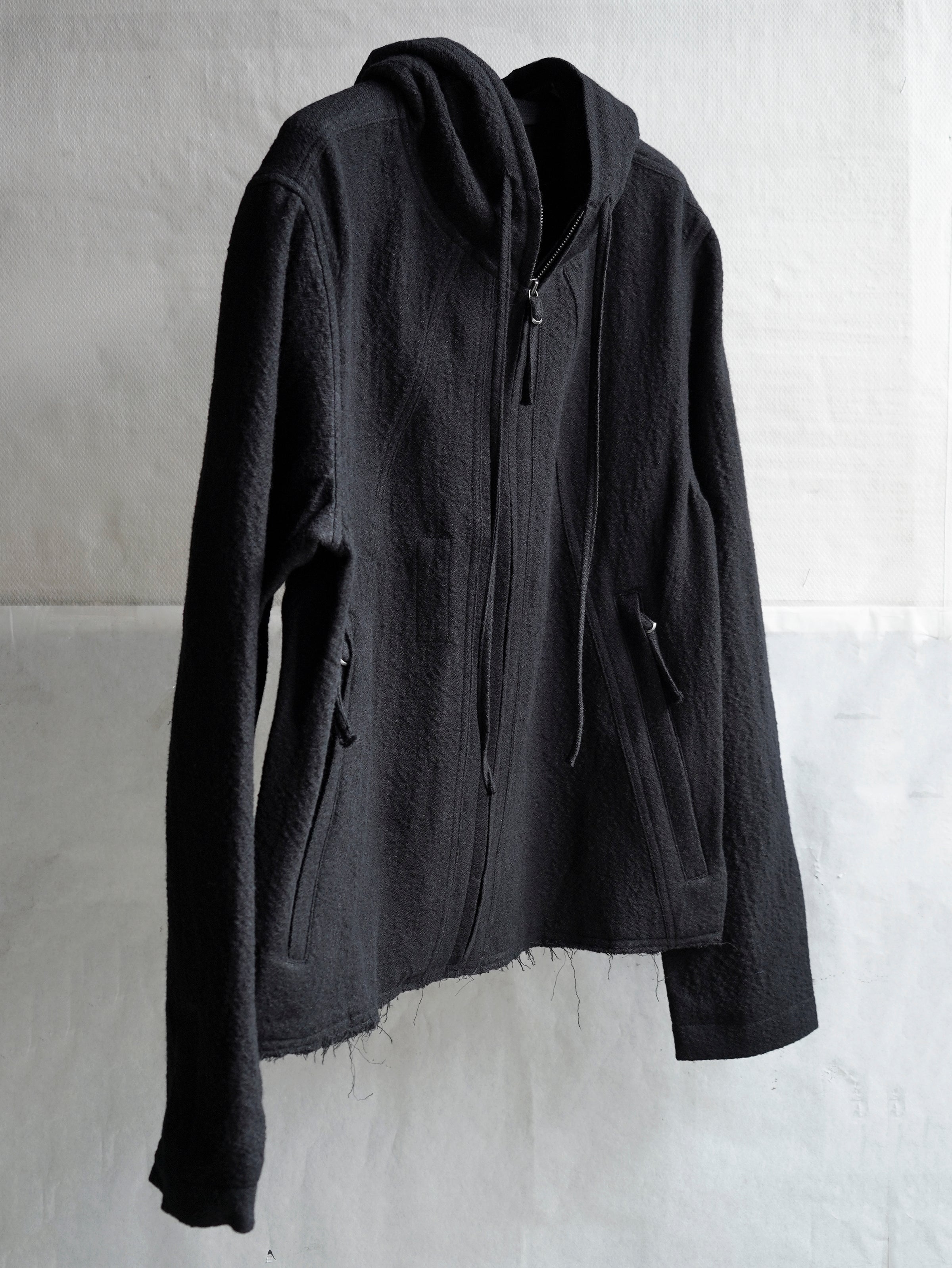 ジャケット・アウター blackmerle HOODED JACKET KOMUNE | Black Hooded Jacket