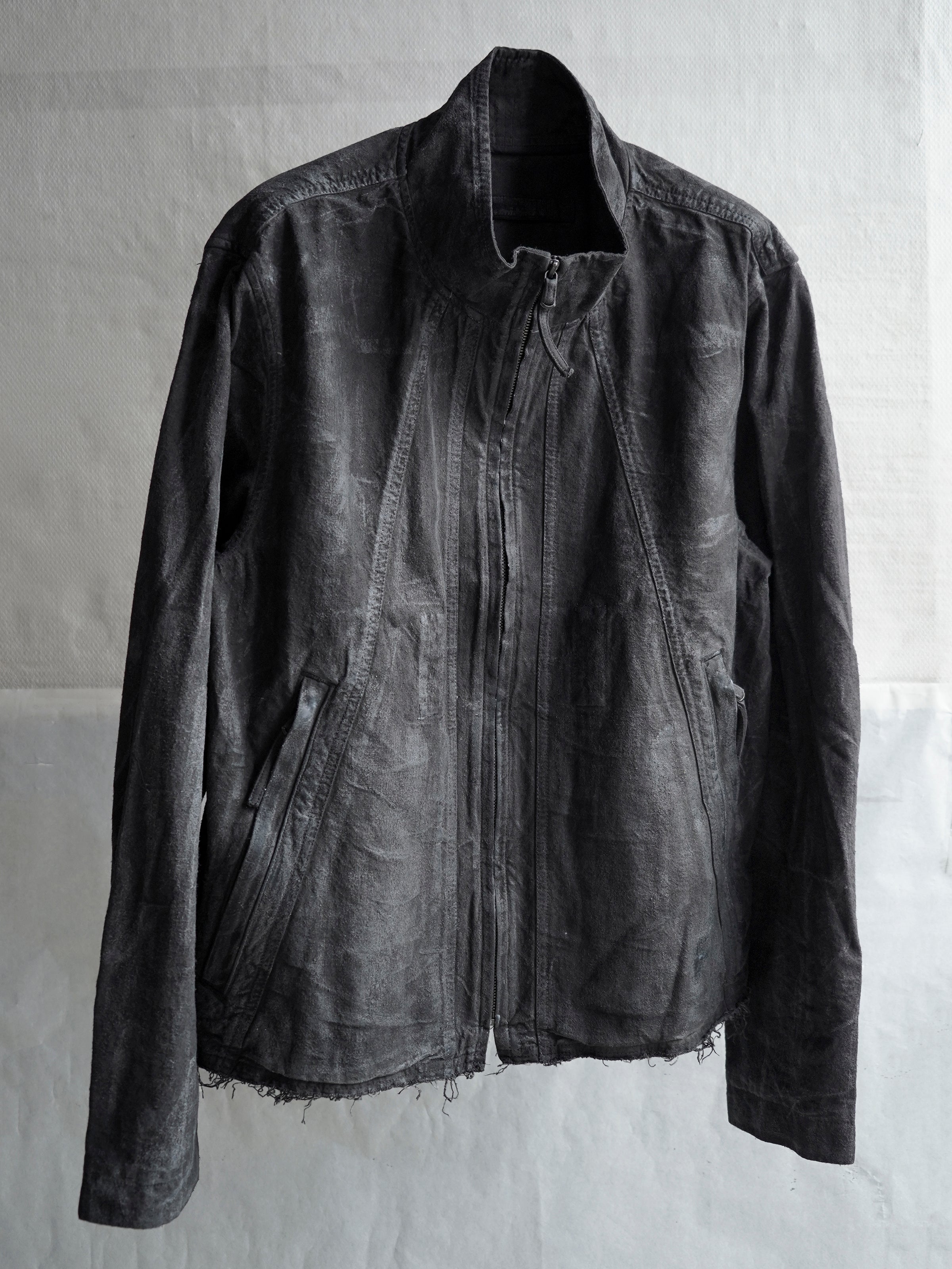 zip up jacket / slab grey