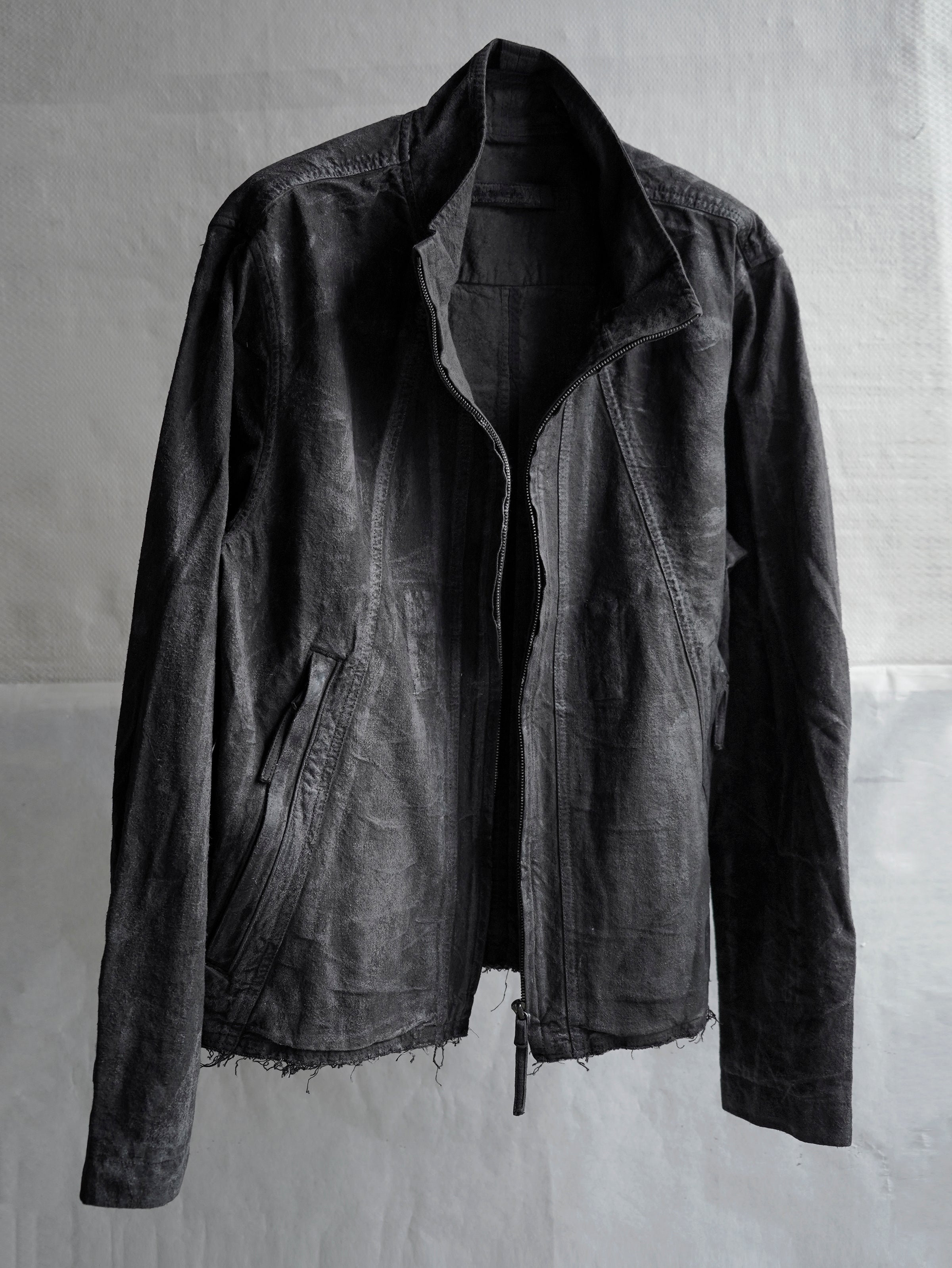 zip up jacket / slab grey