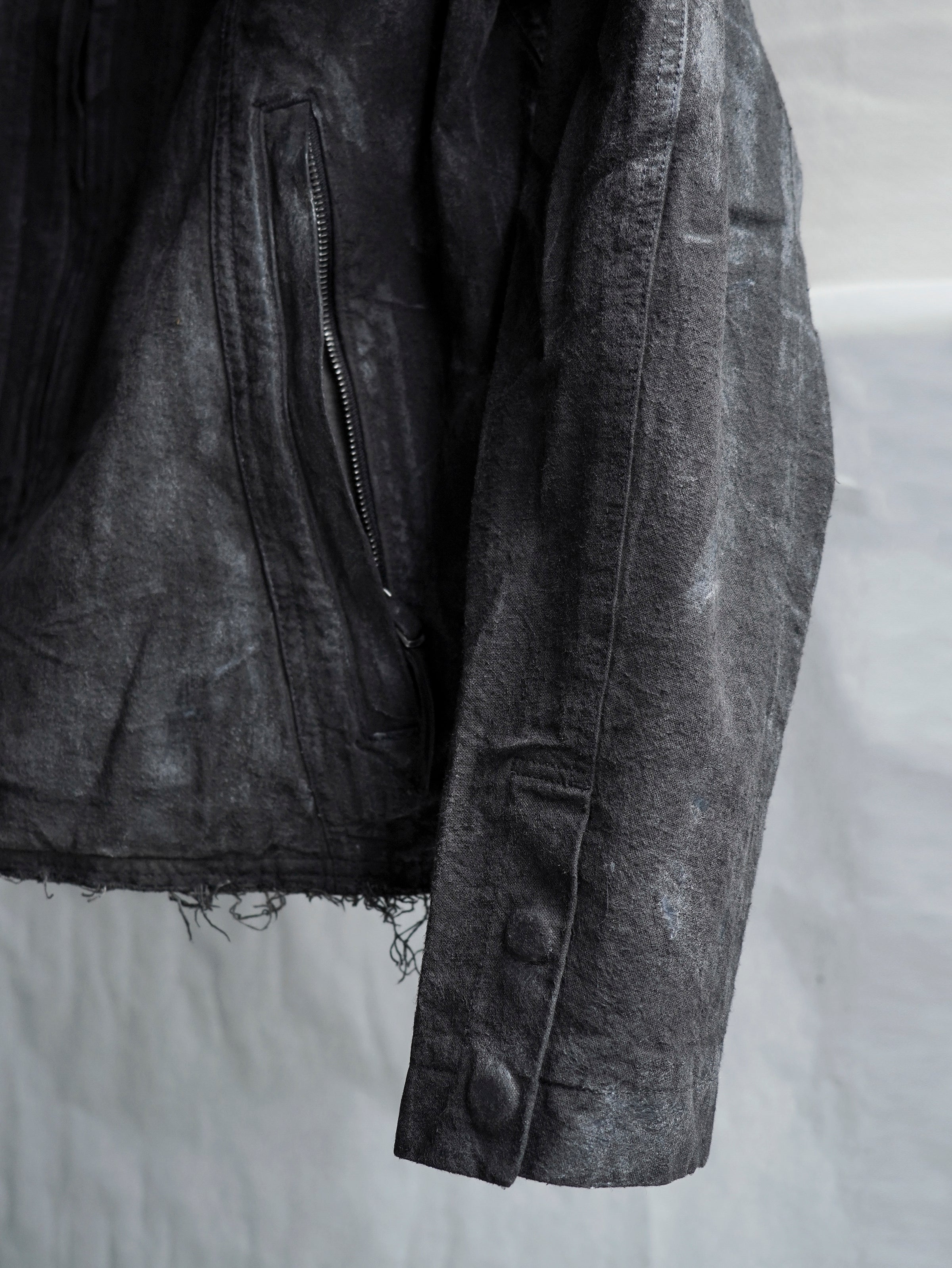 zip up jacket / slab grey