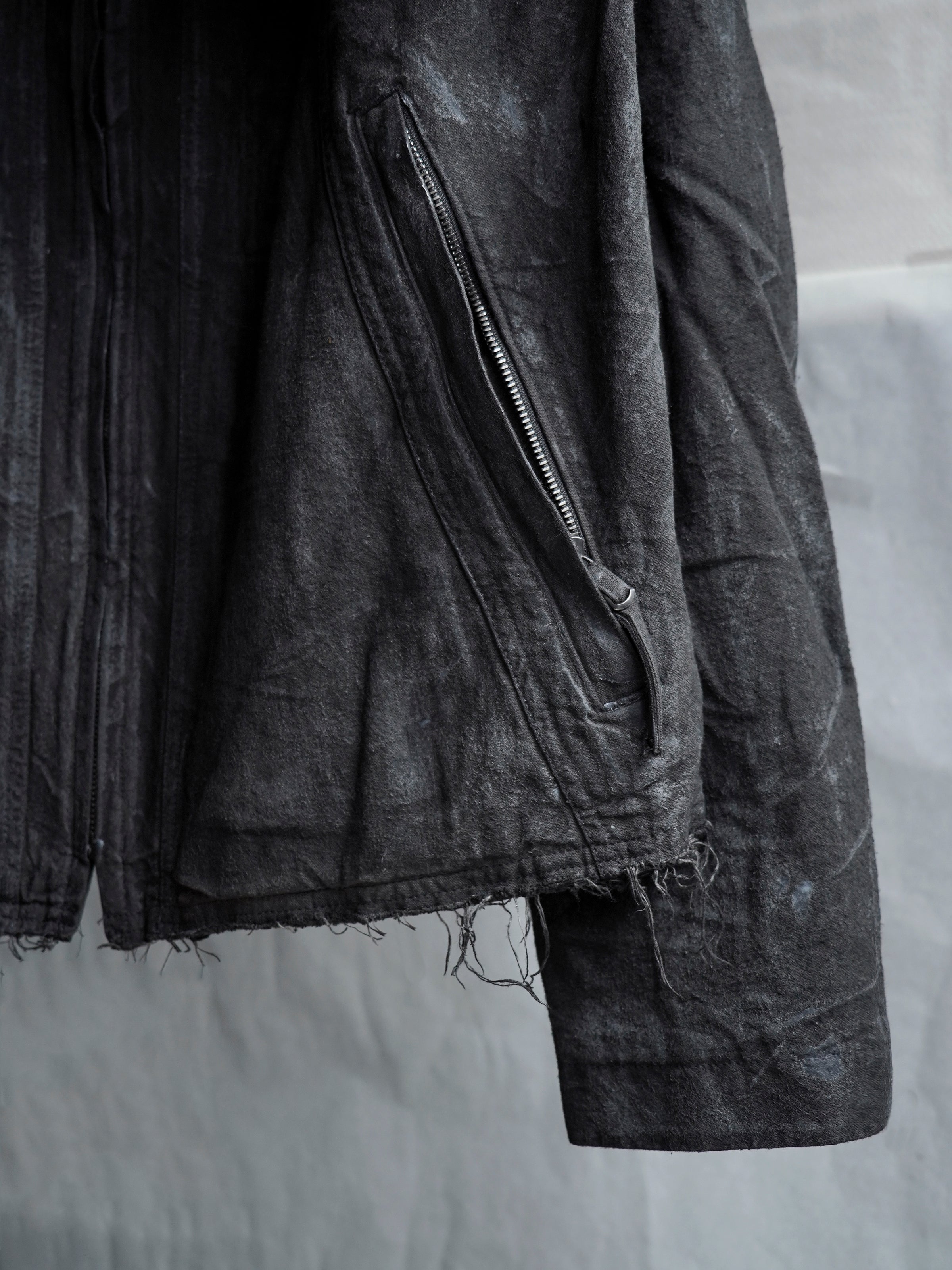 zip up jacket / slab grey