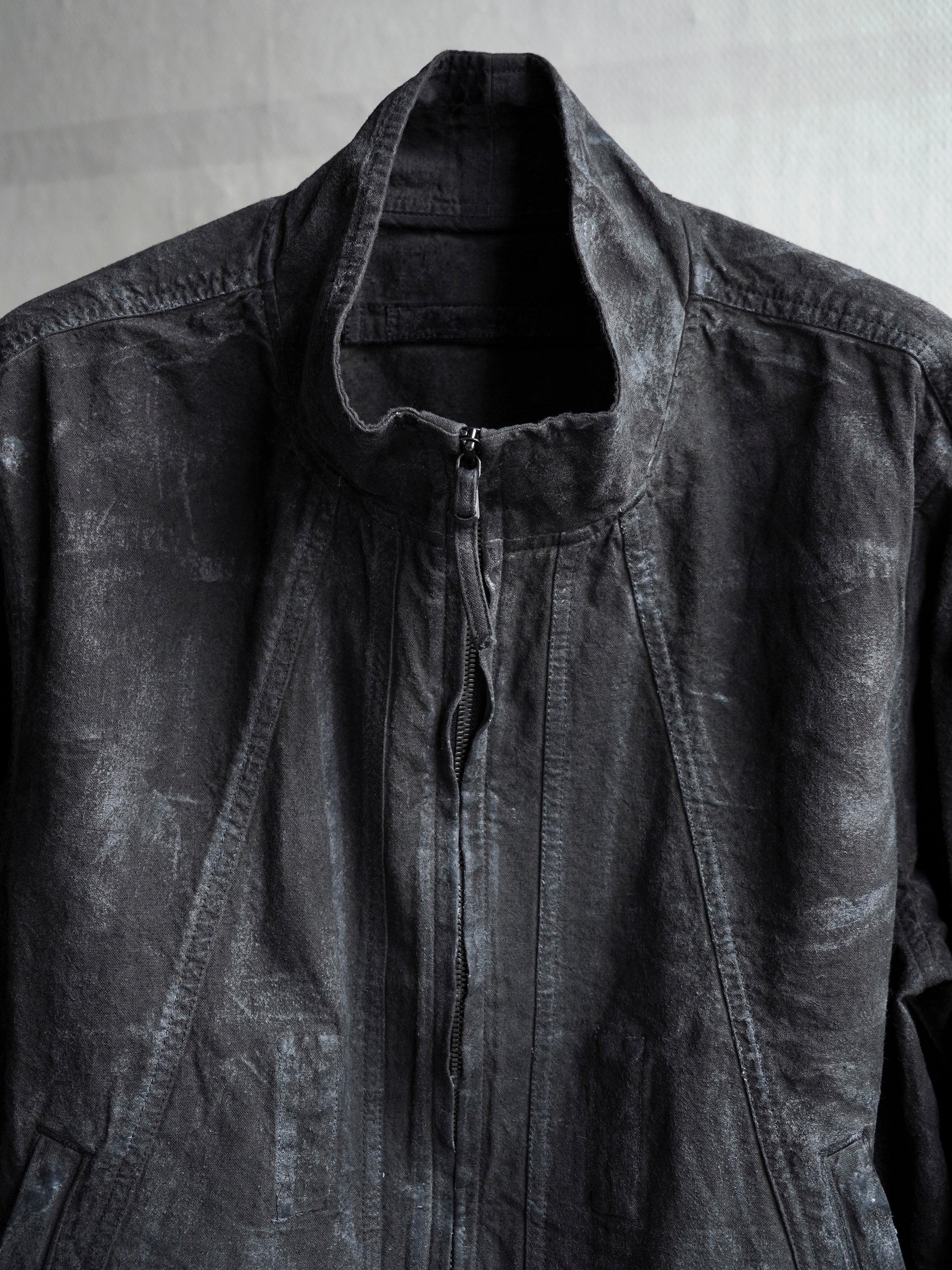 zip up jacket / slab grey