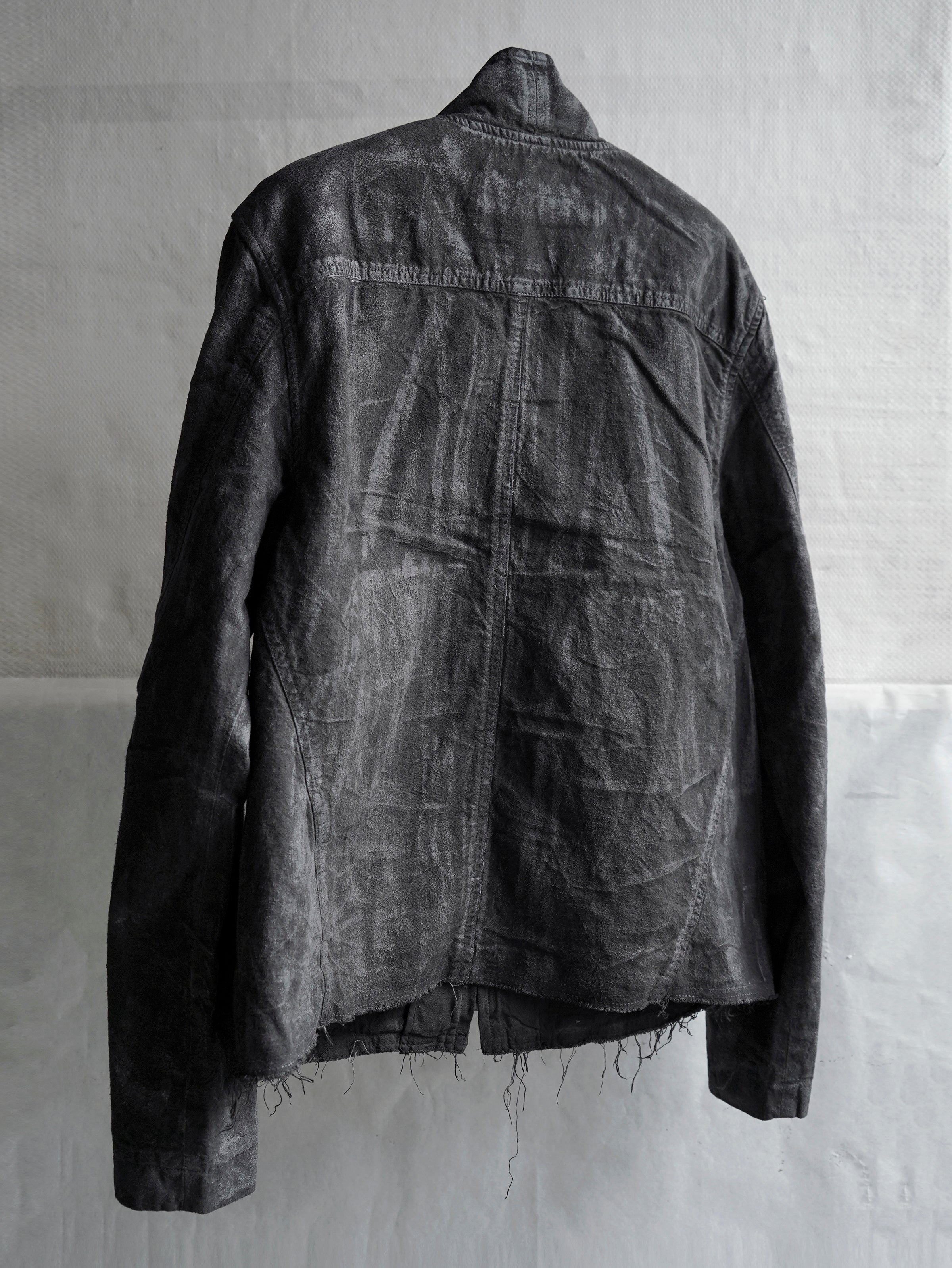 zip up jacket / slab grey