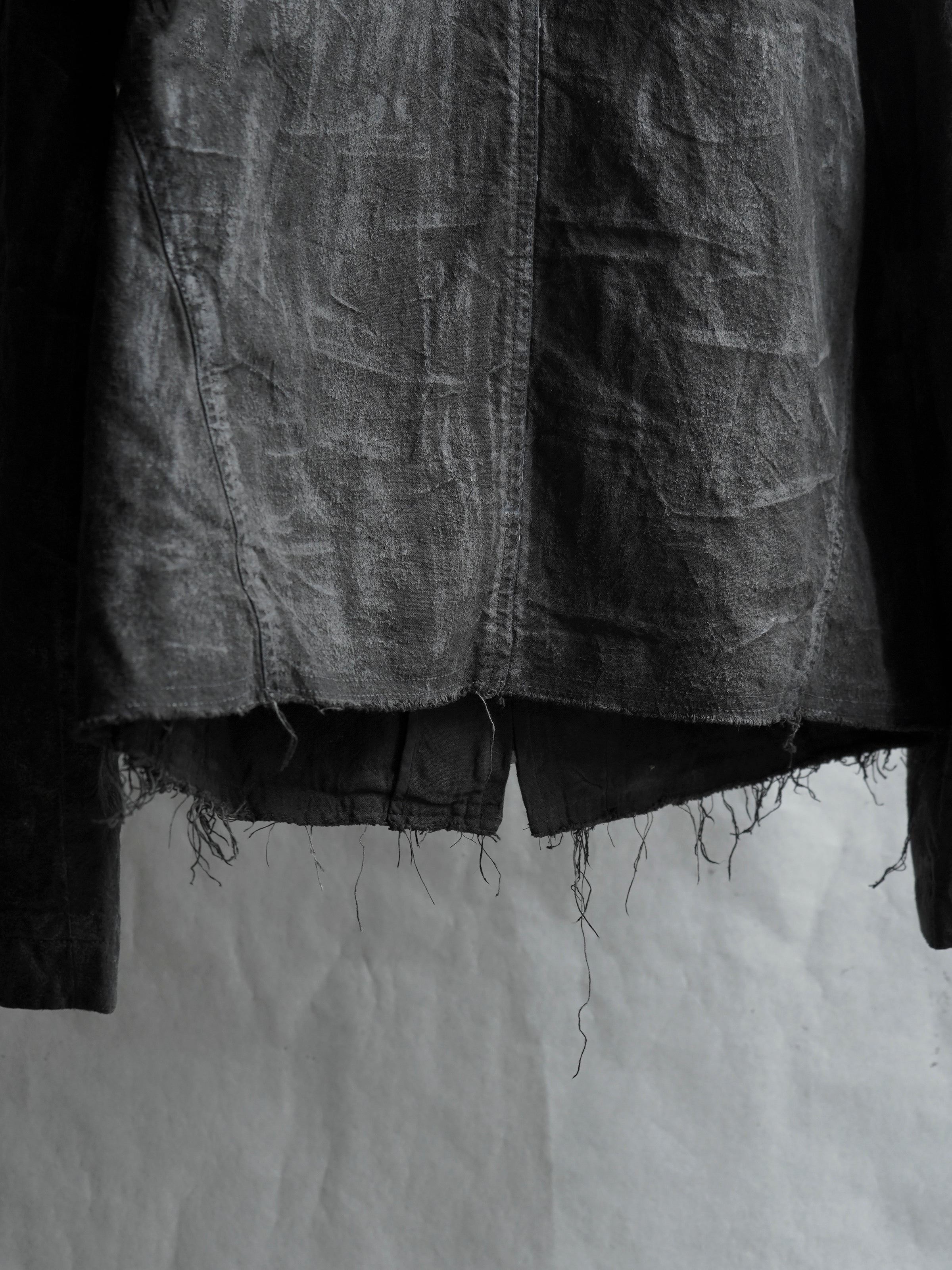 zip up jacket / slab grey