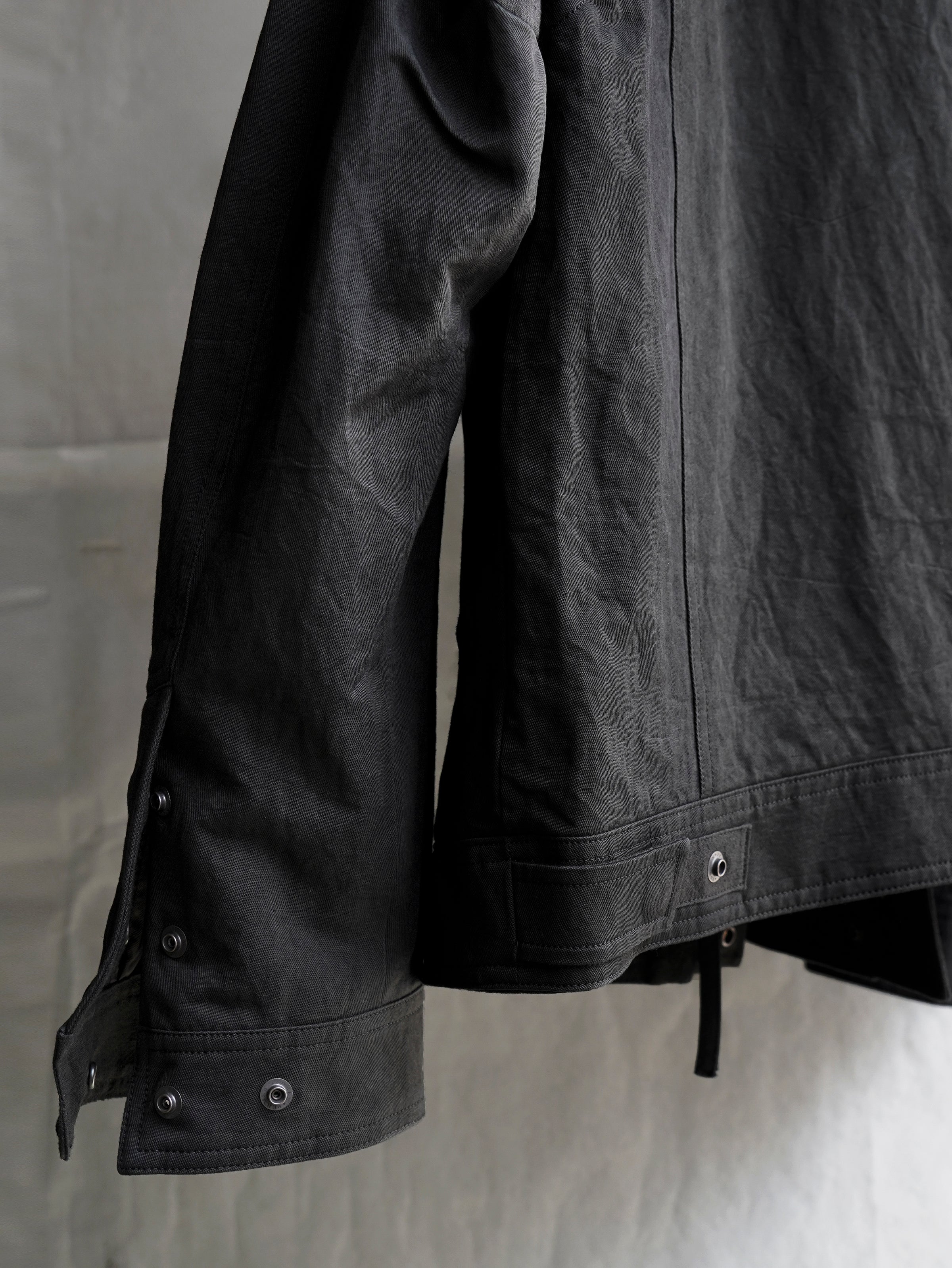 highneck jacket / black