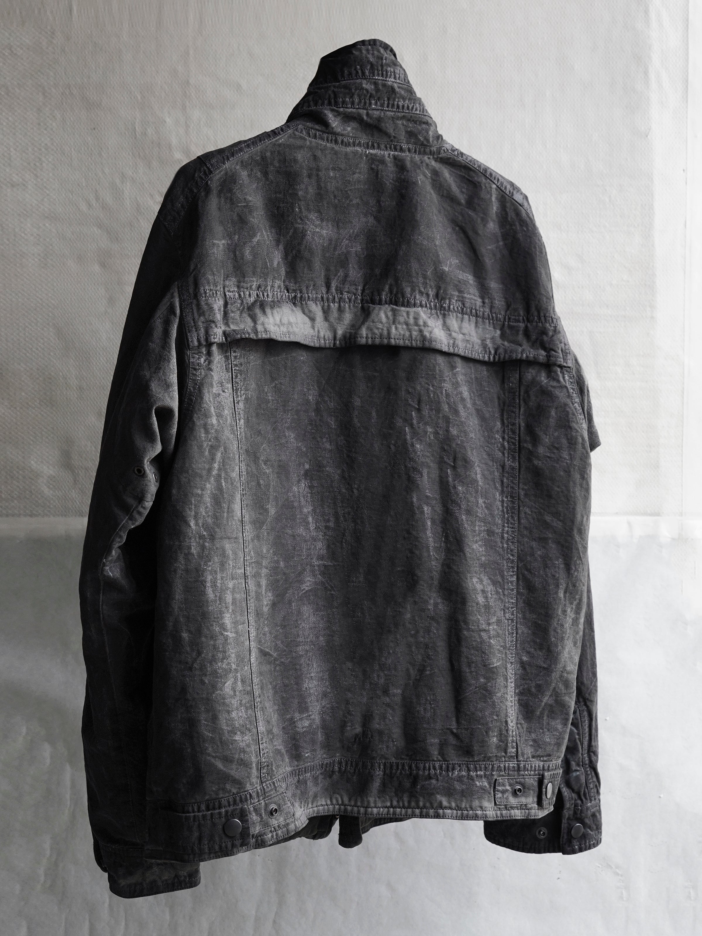 highneck jacket / slab grey