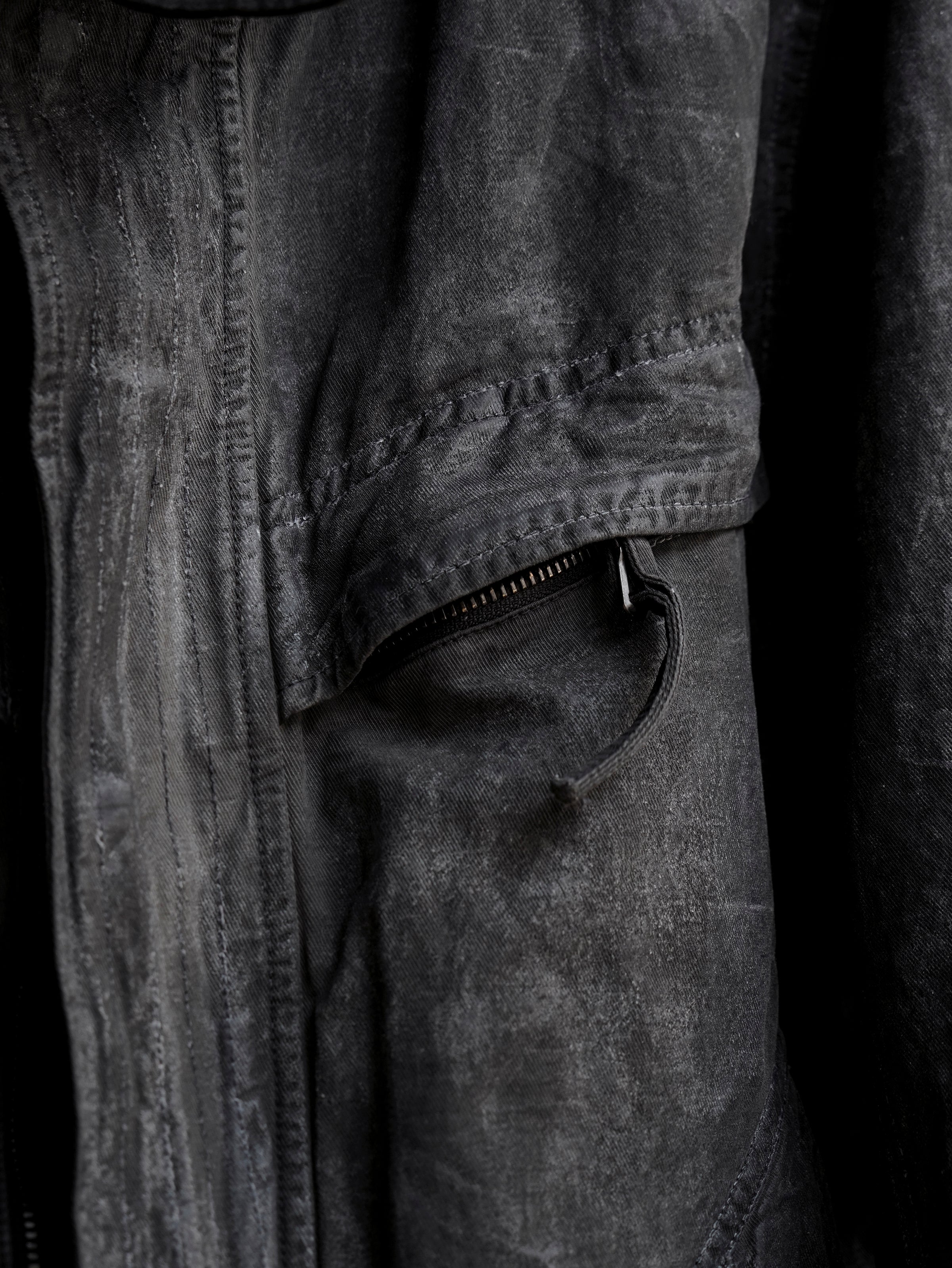 highneck jacket / slab grey
