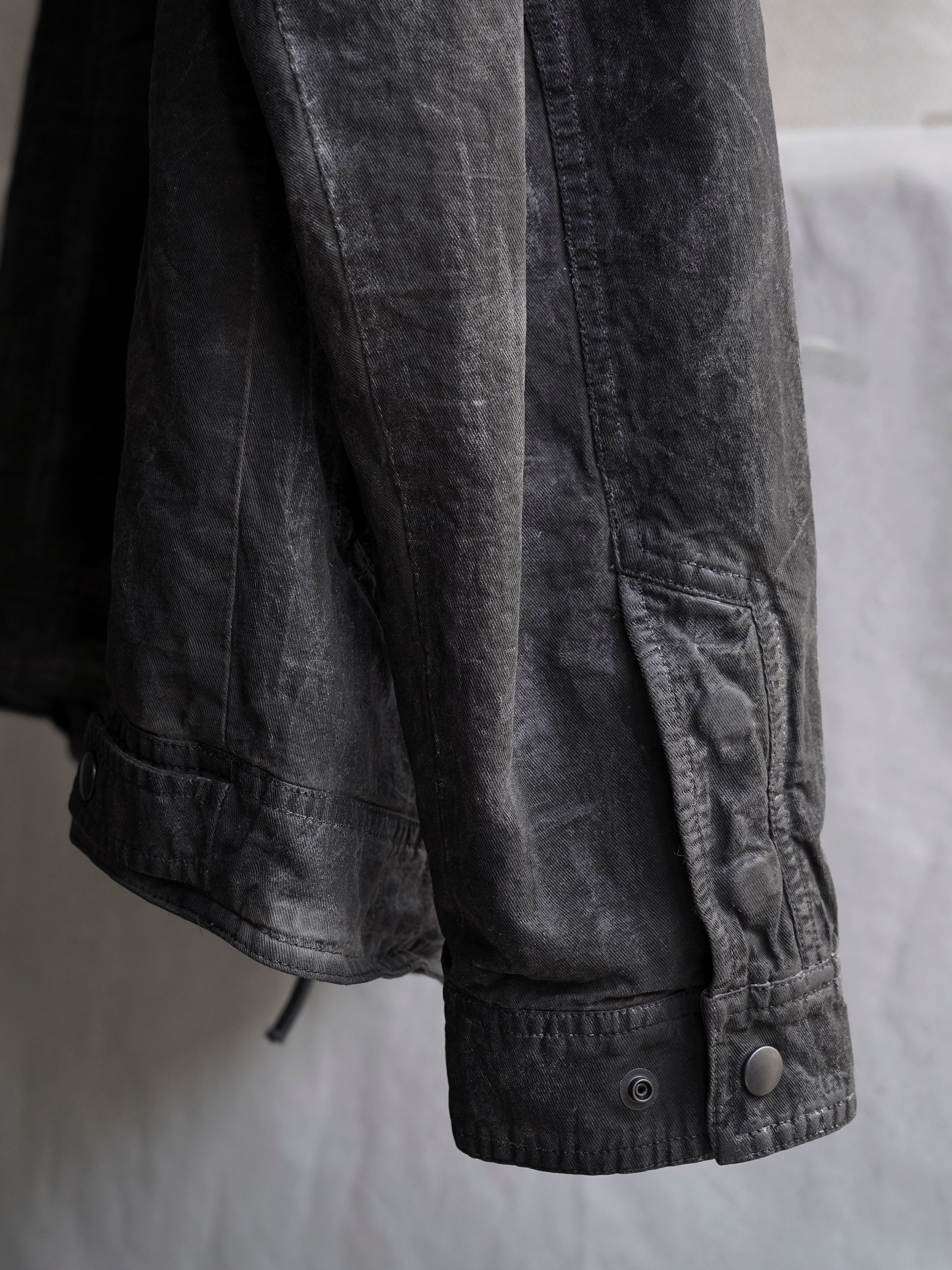highneck jacket / slab grey