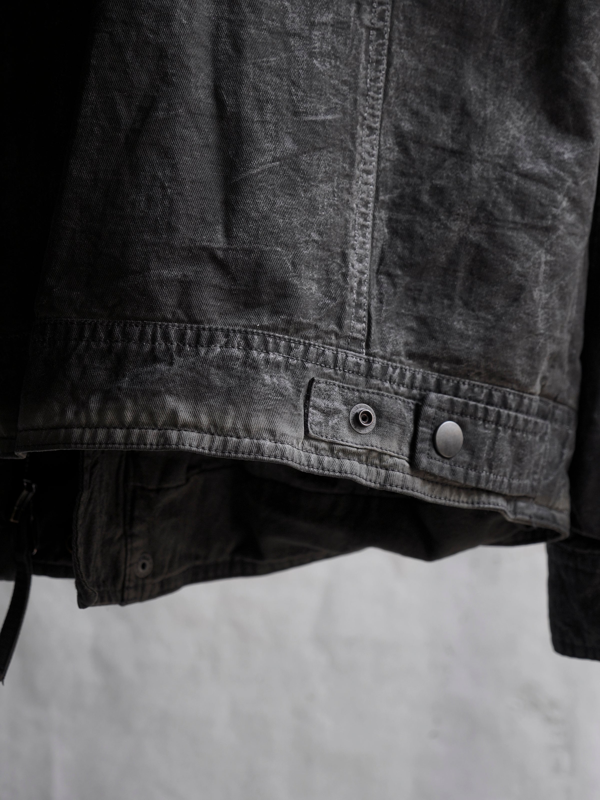 highneck jacket / slab grey