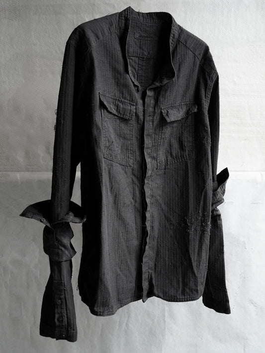 double sleeve field shirt / exo ink
