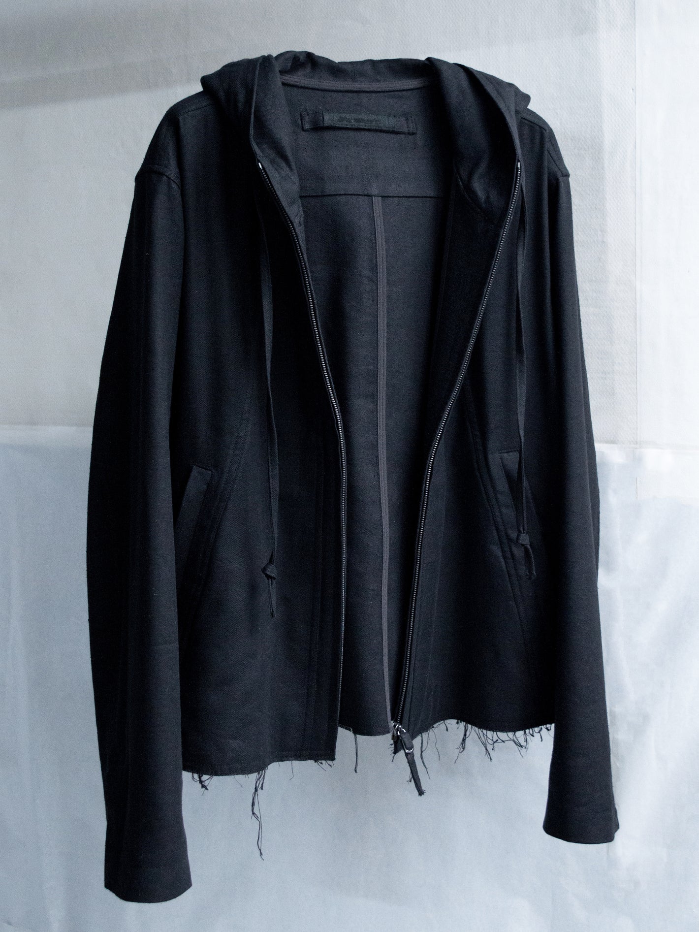 hooded jacket / double black – blackmerle