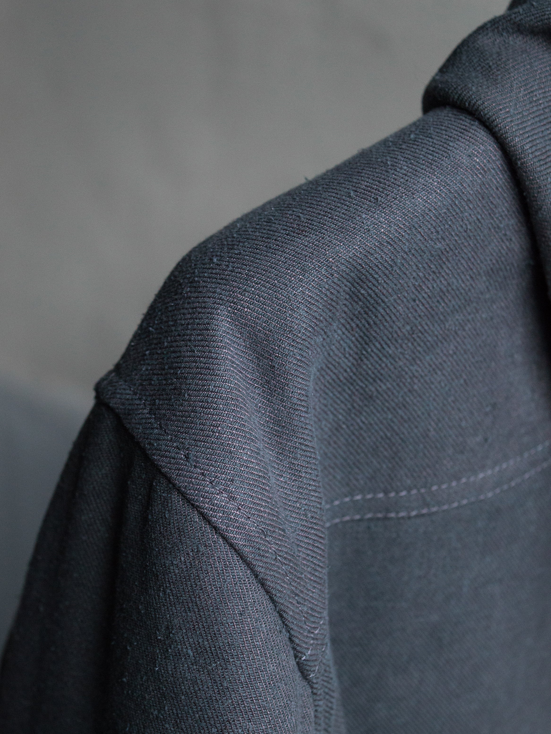 hooded jacket / rat grey
