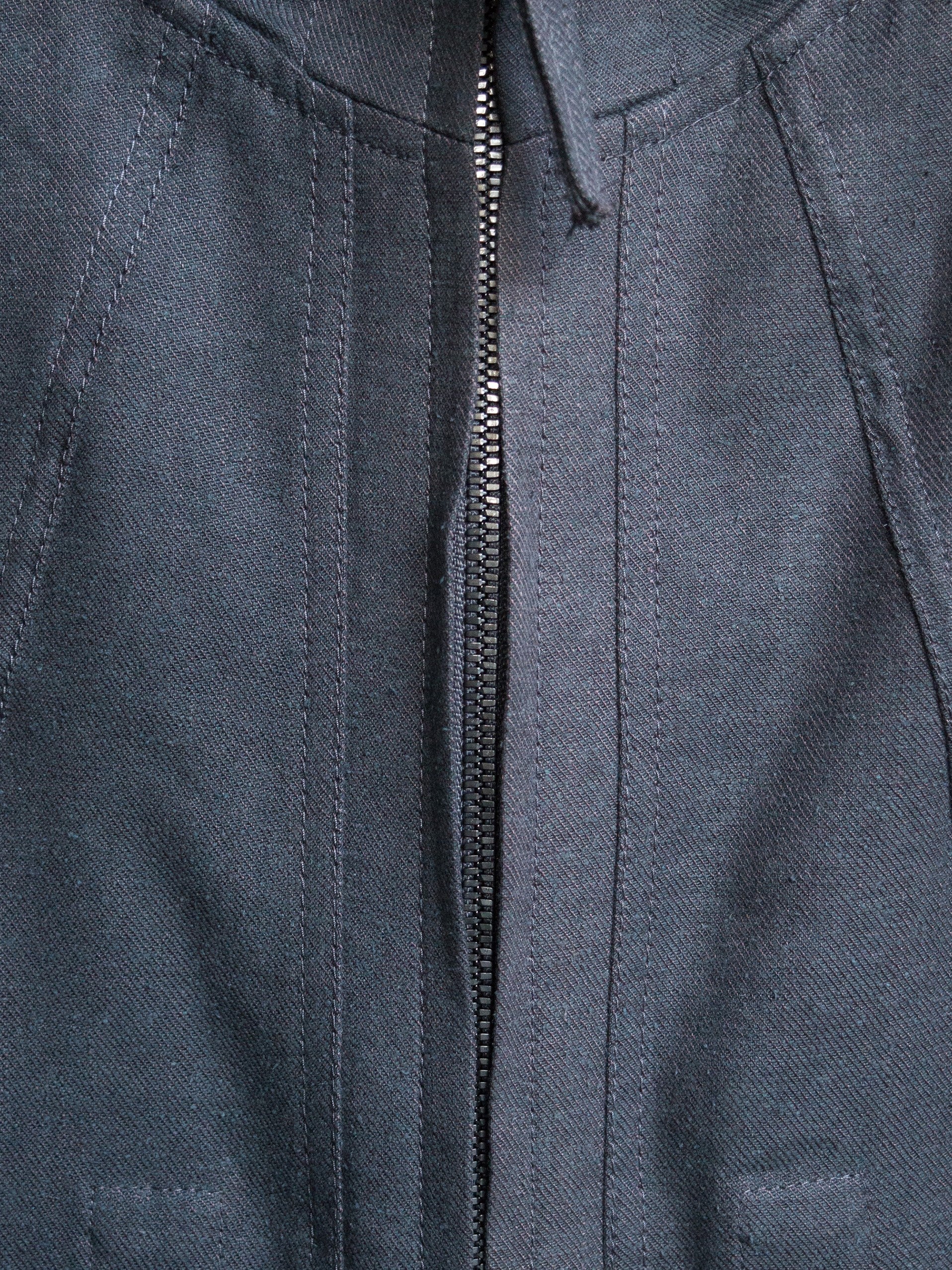 hooded jacket / rat grey