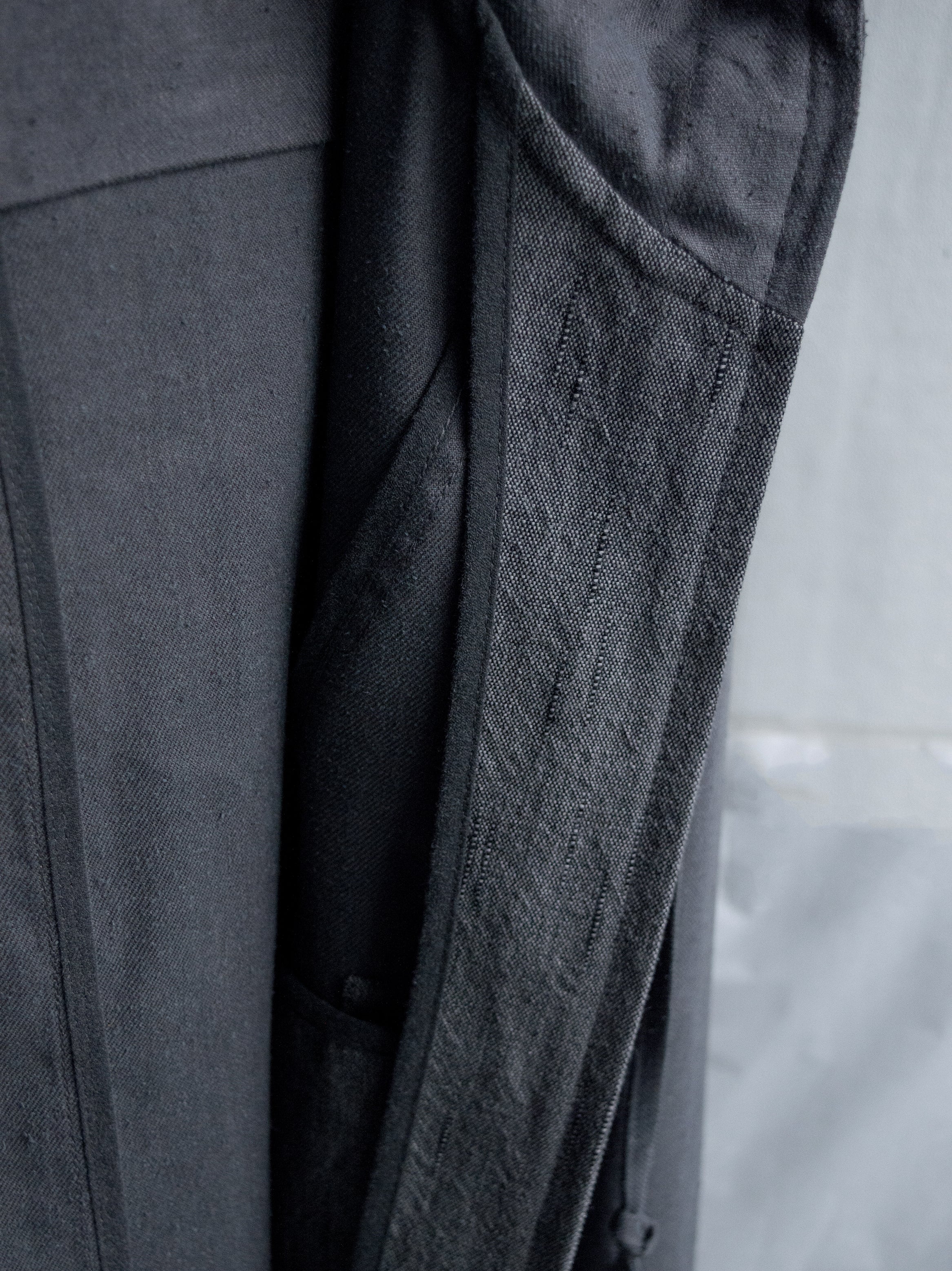 hooded jacket / rat grey