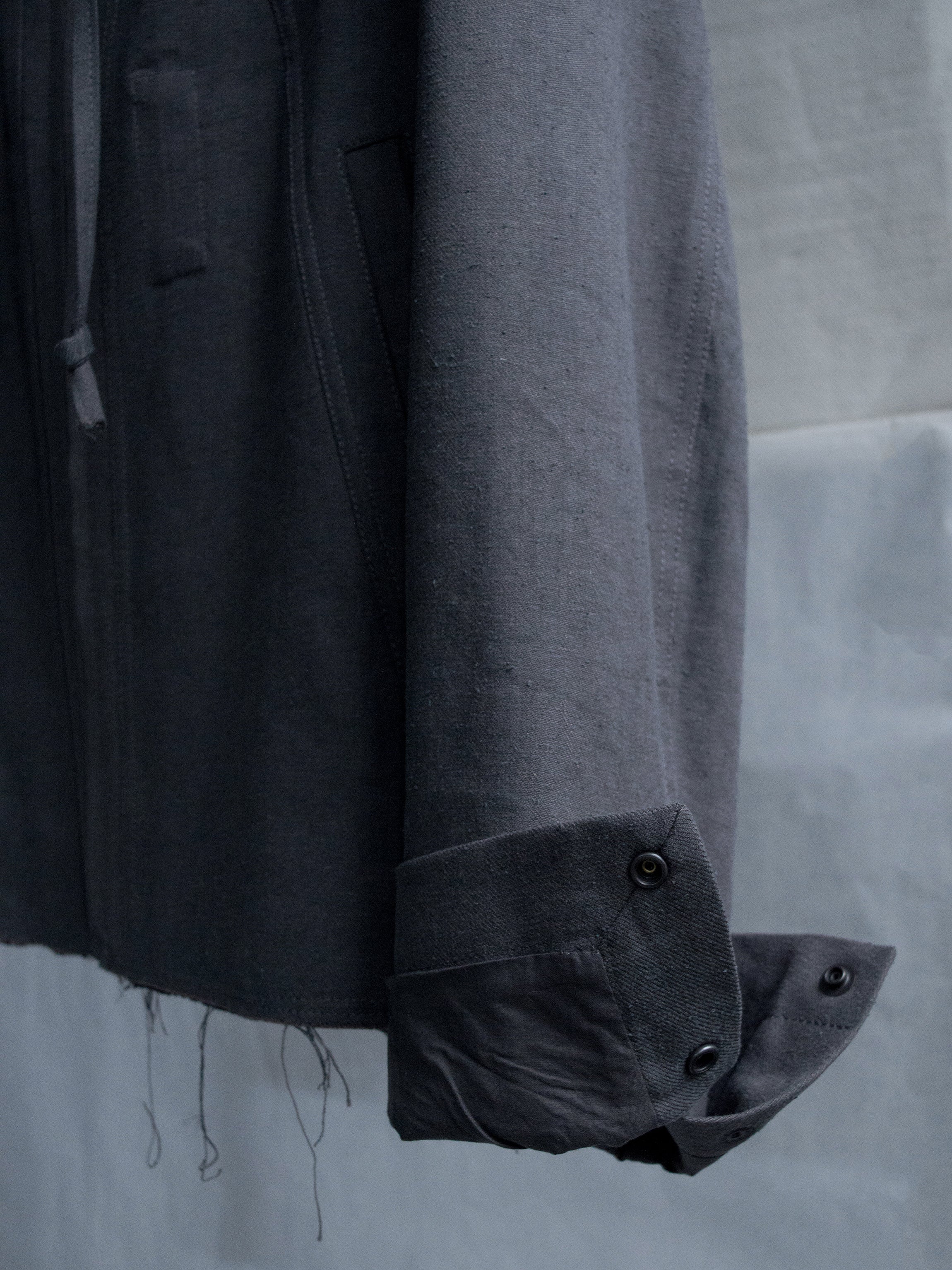 hooded jacket / rat grey