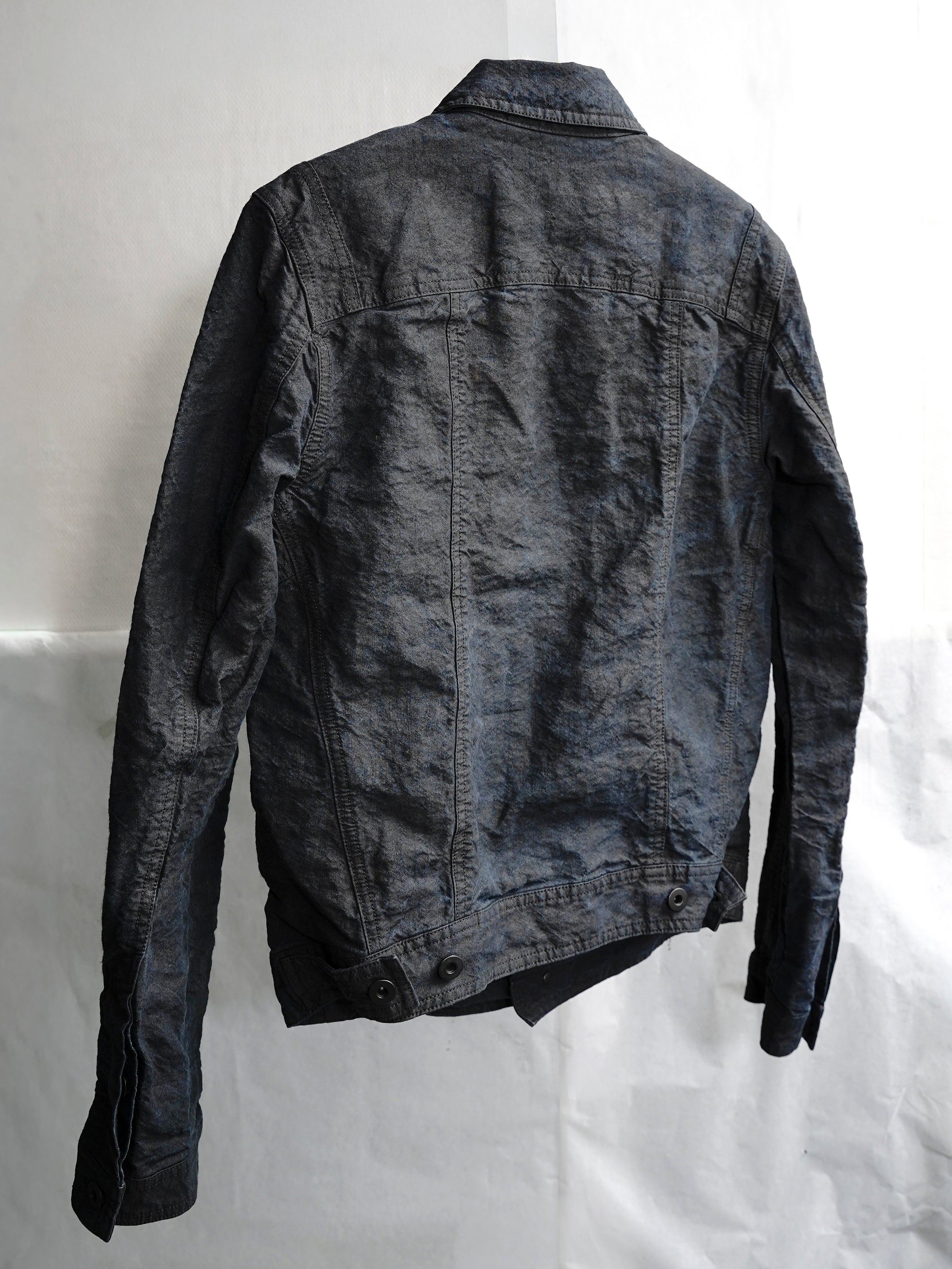 trucker jacket (binchō-tan) / indigo ink