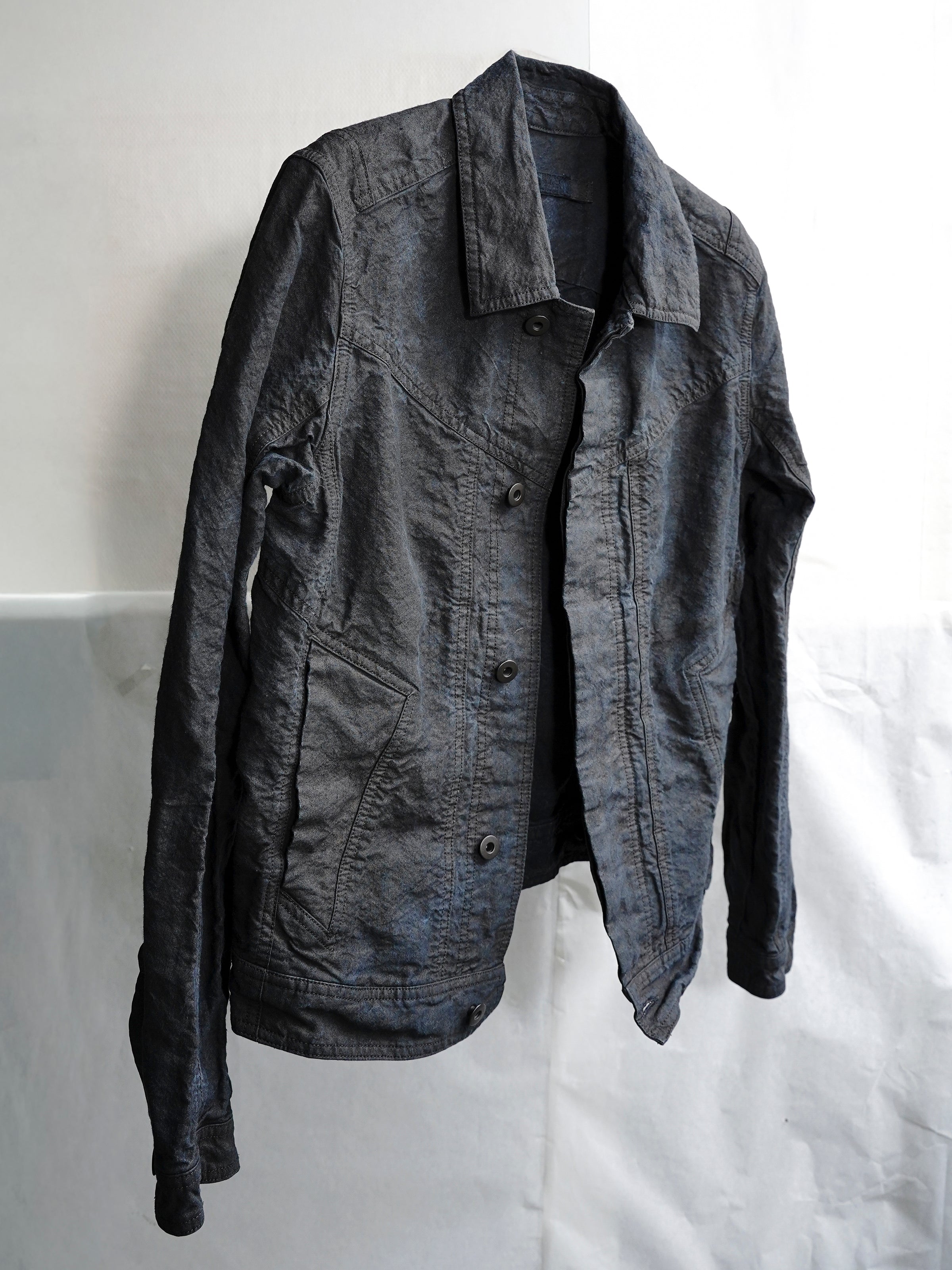 trucker jacket (binchō-tan) / indigo ink