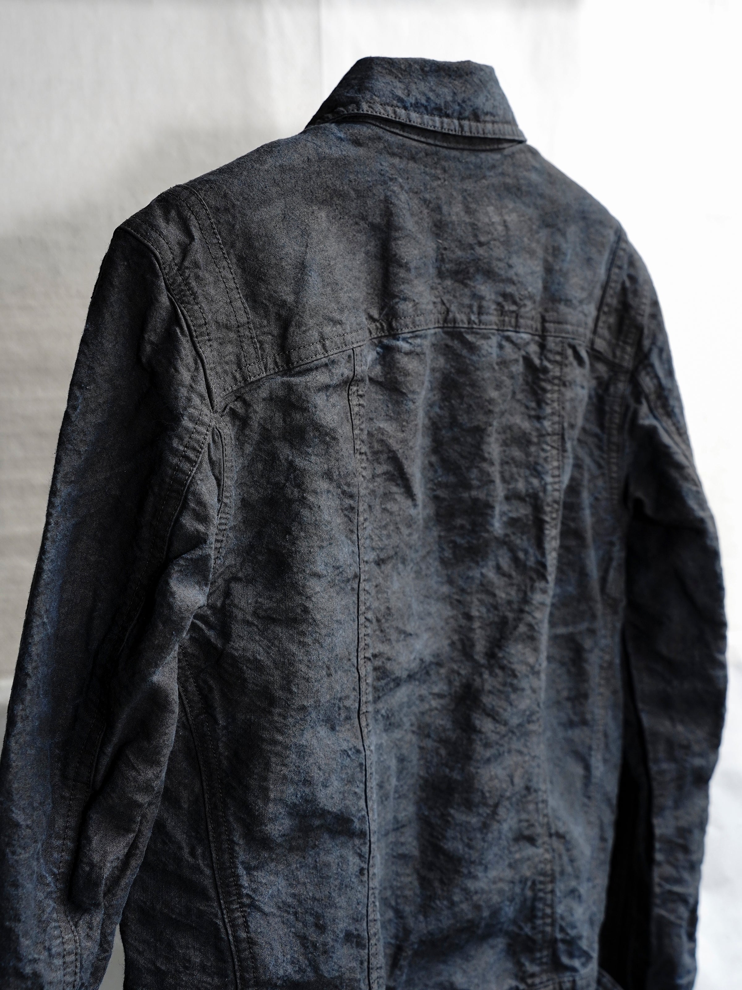 trucker jacket (binchō-tan) / indigo ink