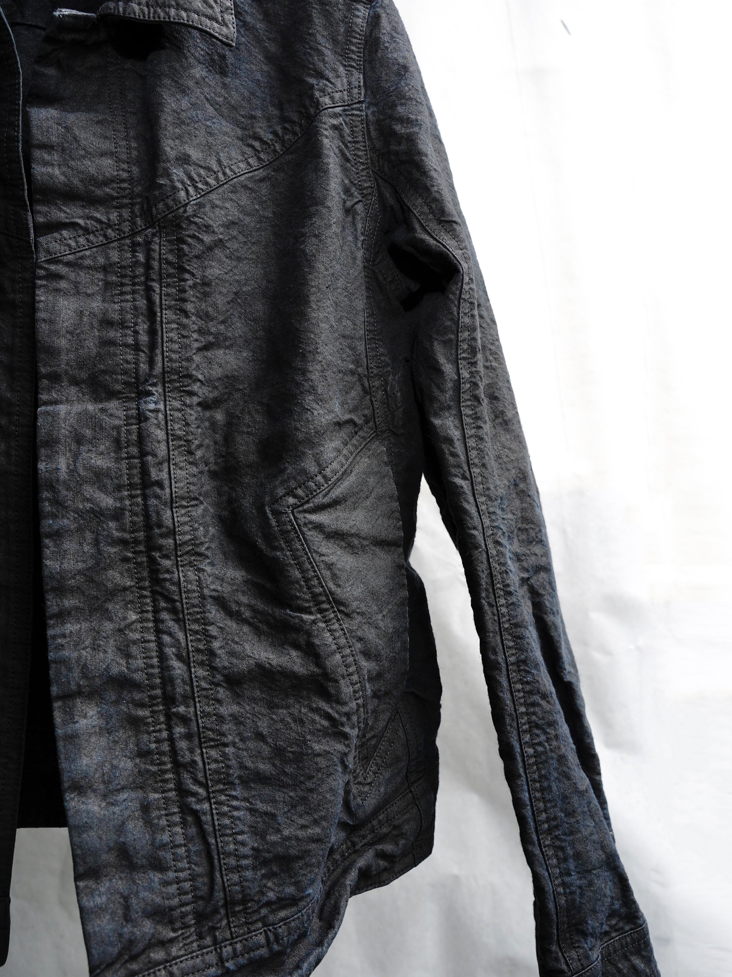 trucker jacket (binchō-tan) / indigo ink