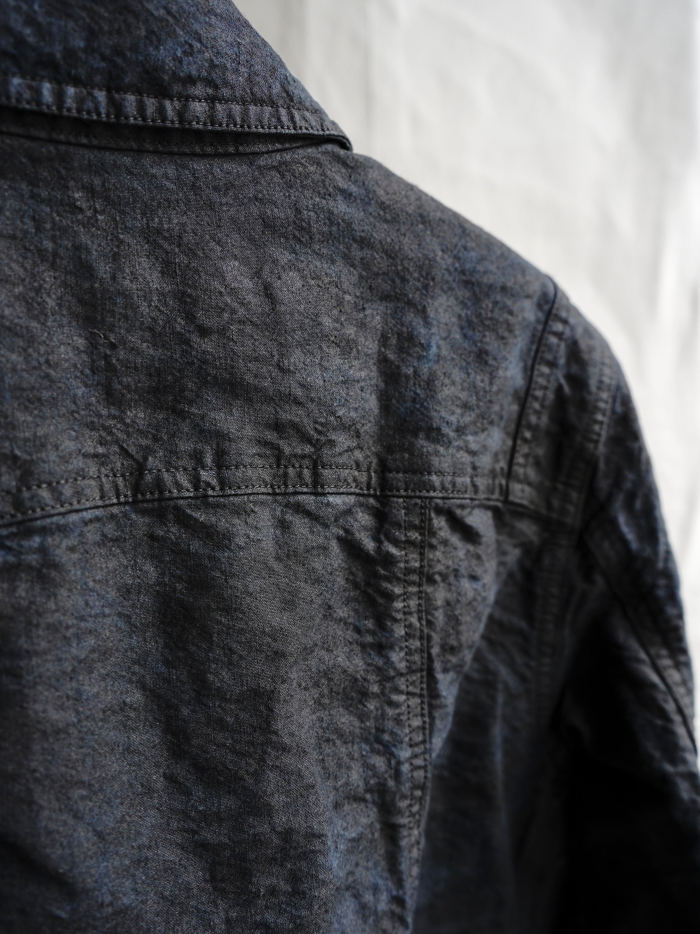 trucker jacket (binchō-tan) / indigo ink