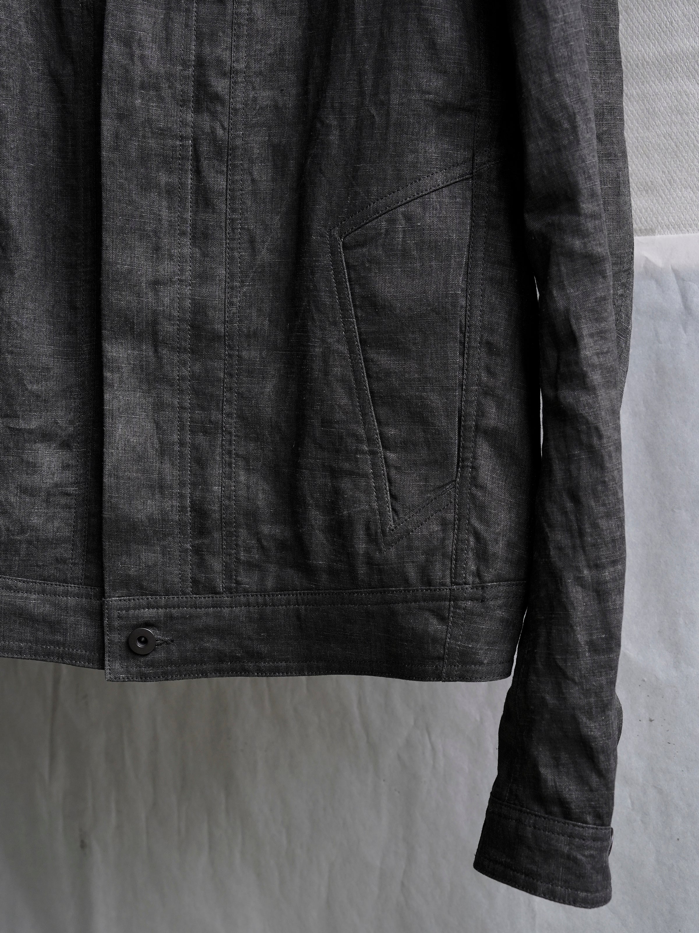 trucker jacket / ink coat