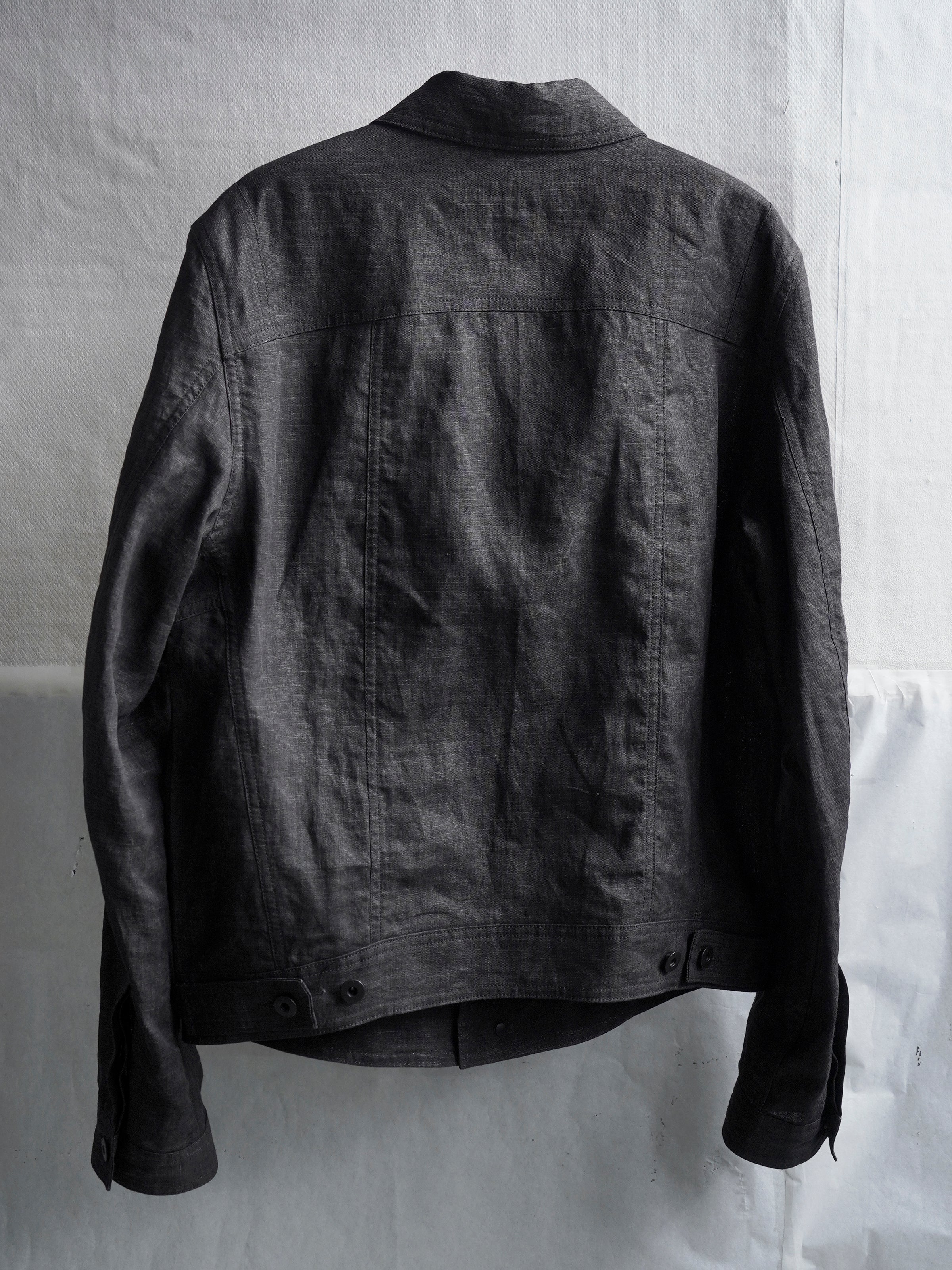 trucker jacket / ink coat