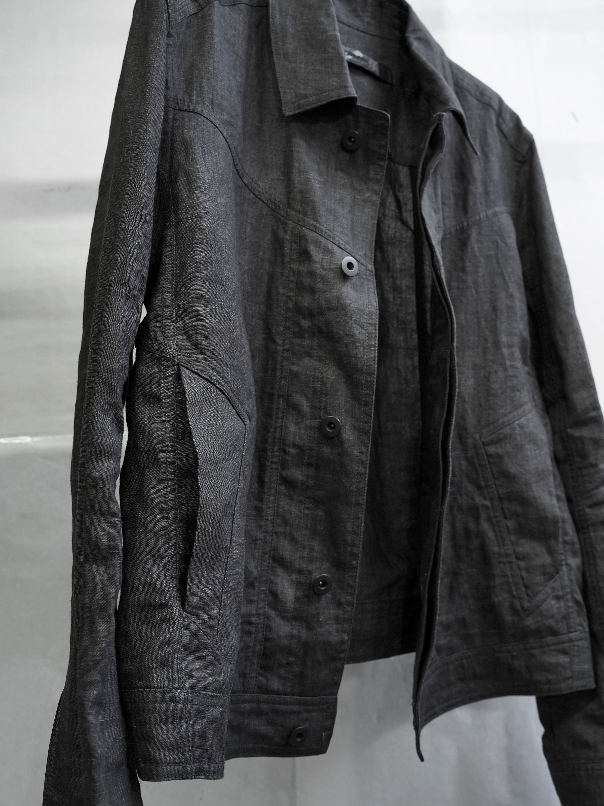 trucker jacket / ink coat