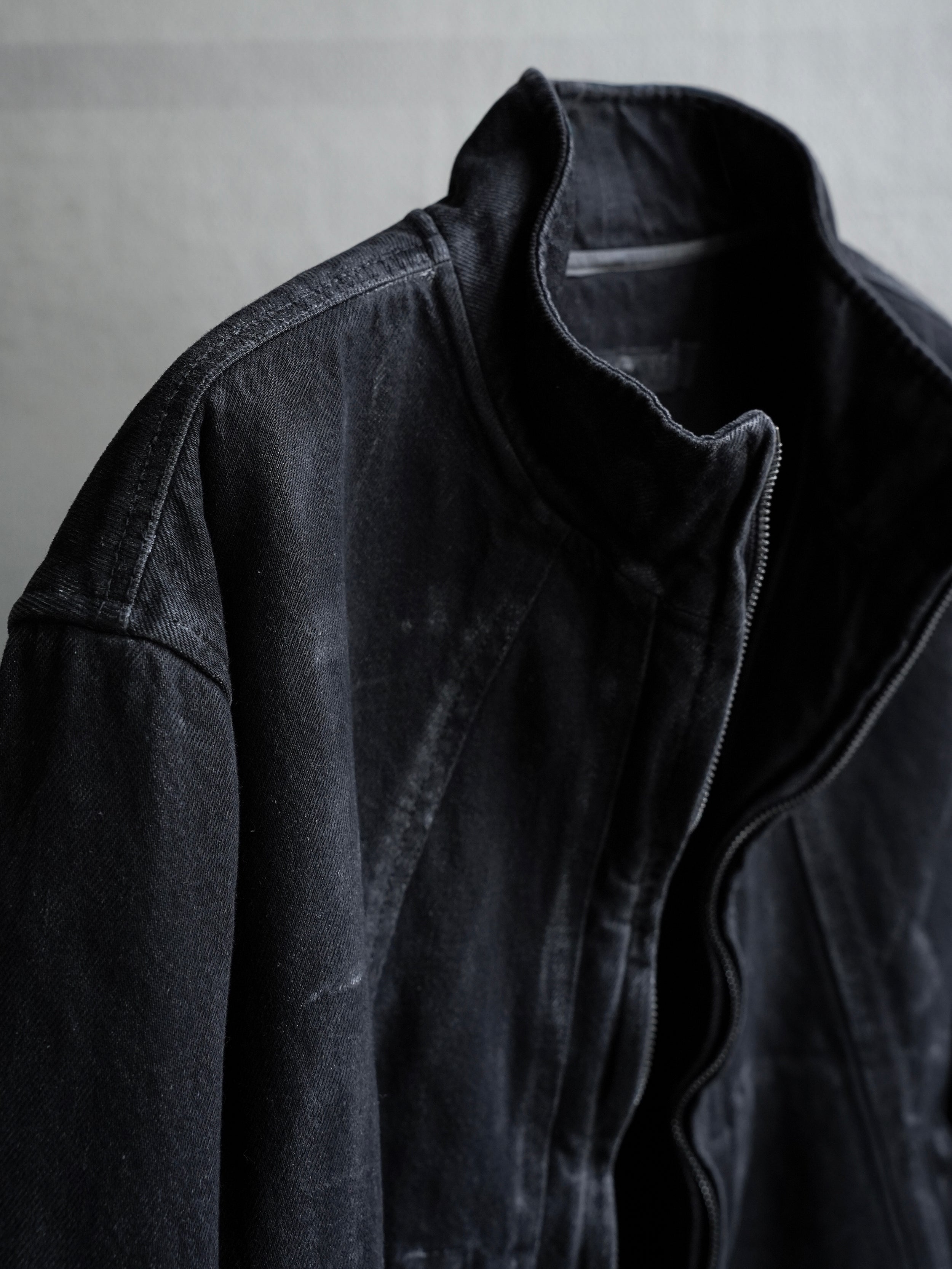 zip up jacket / denim