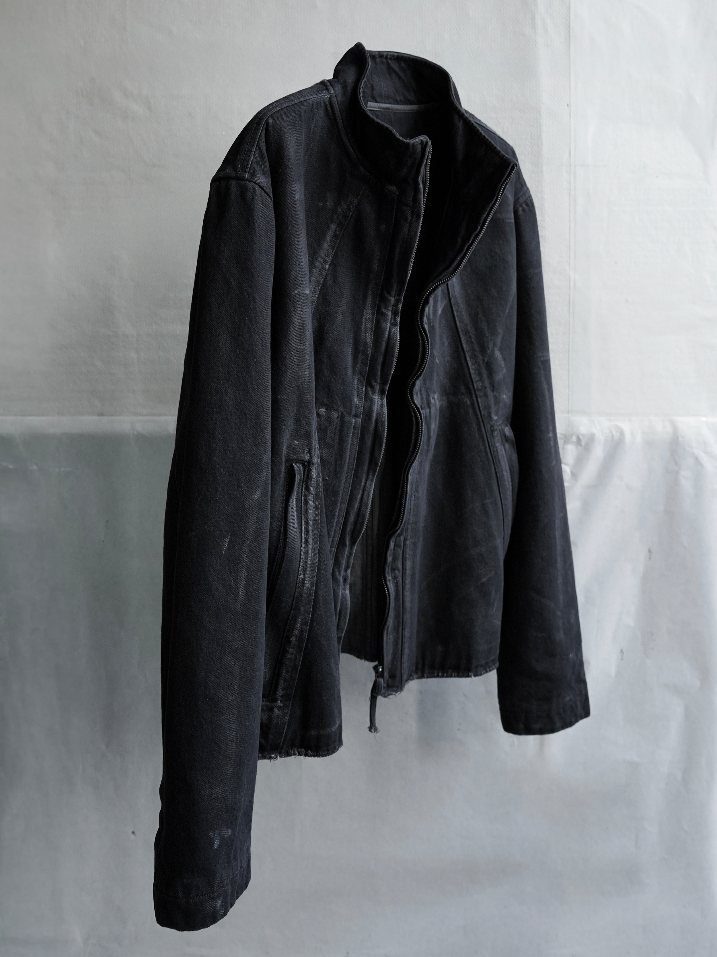 zip up jacket / denim