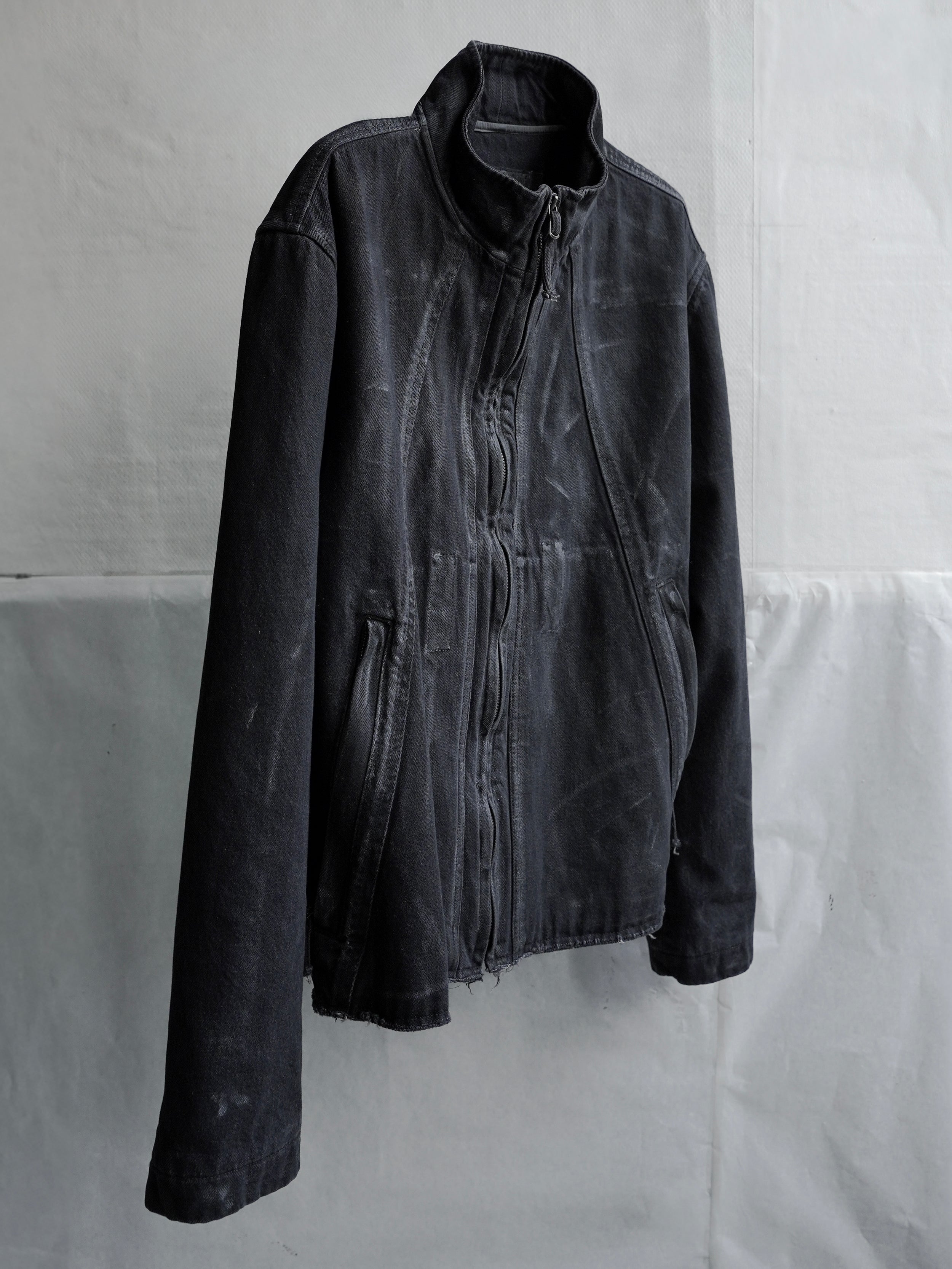 zip up jacket / denim