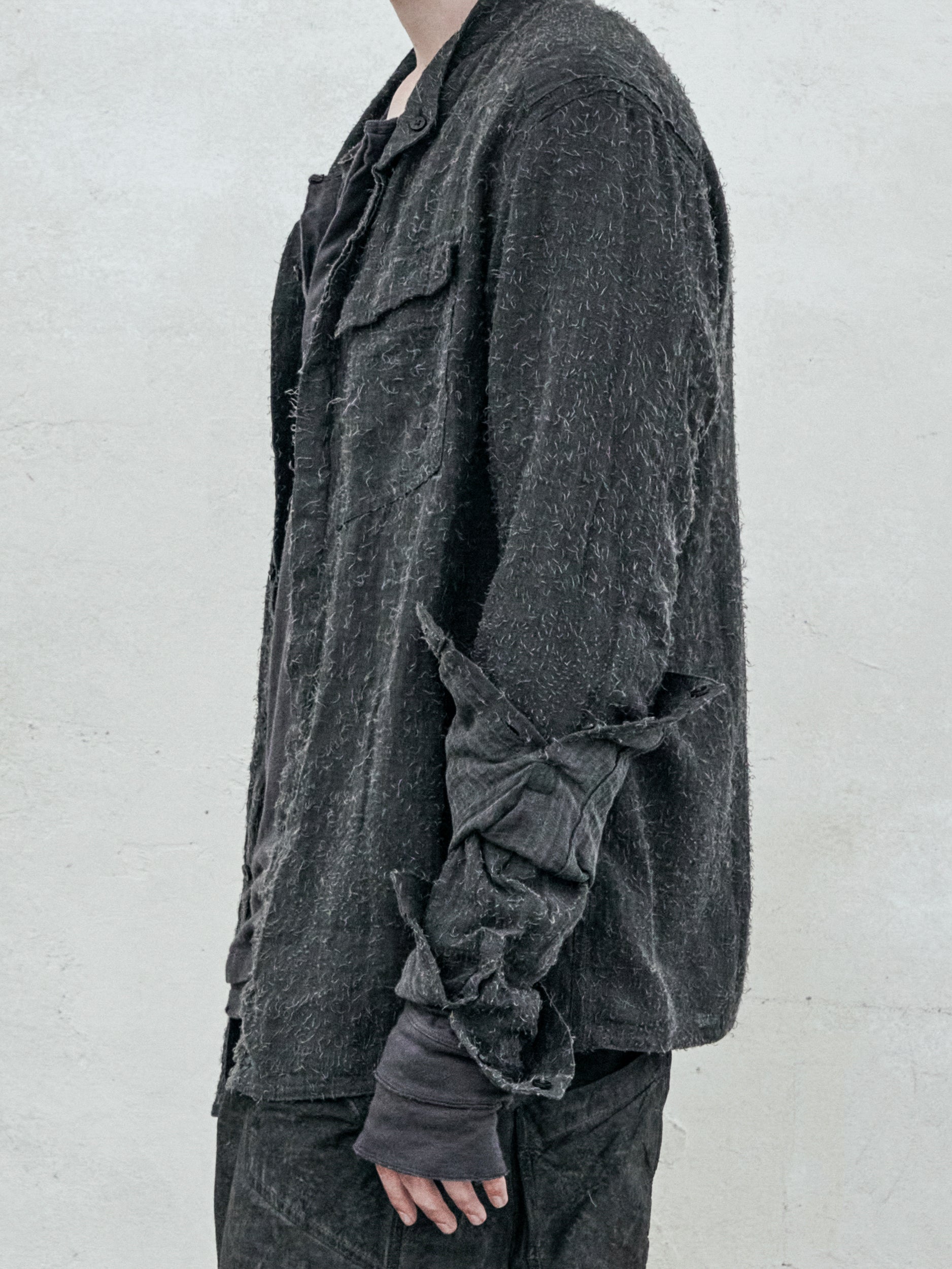 double sleeve field shirt / endo grey