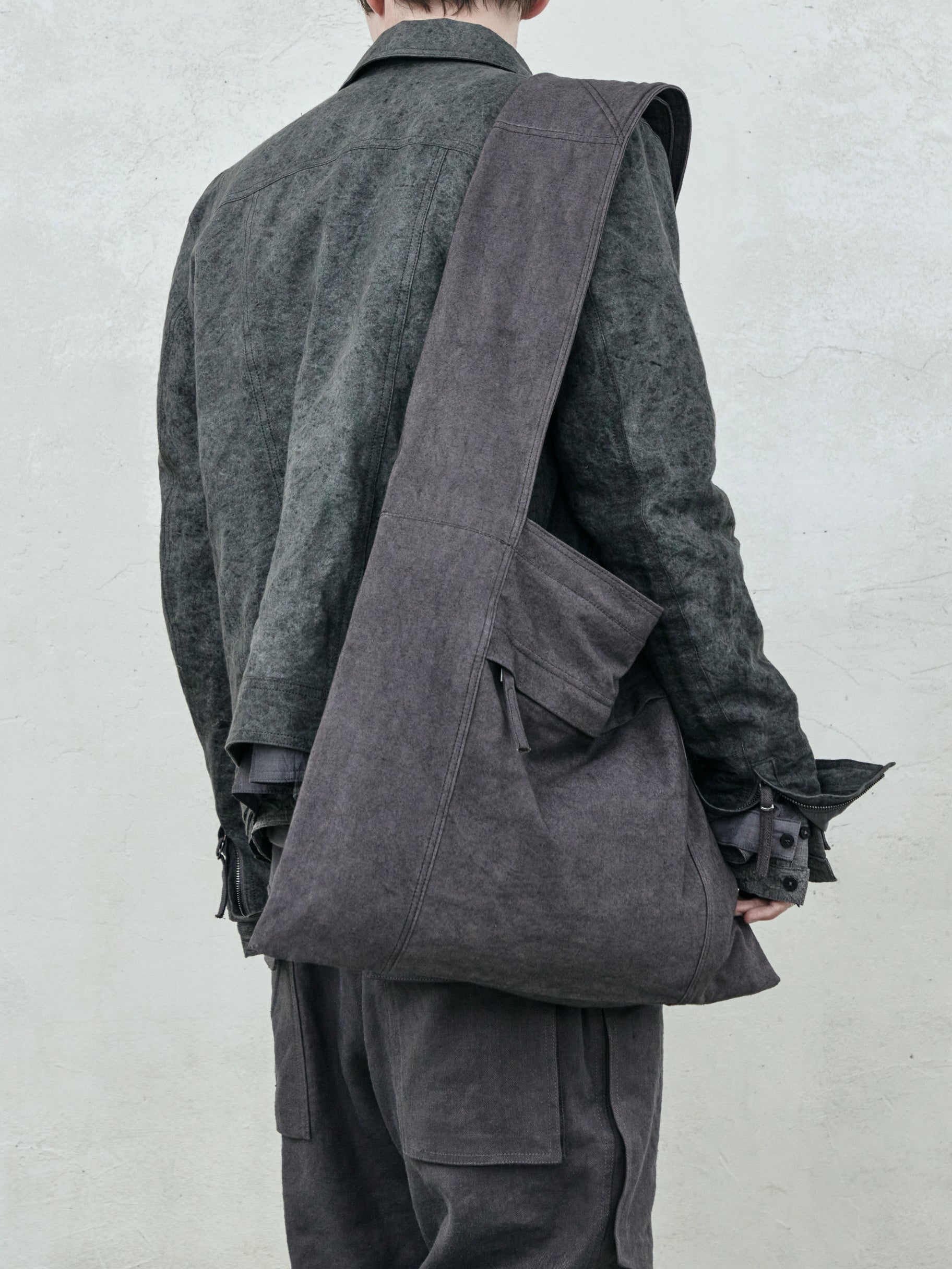 monk bag / purple grey