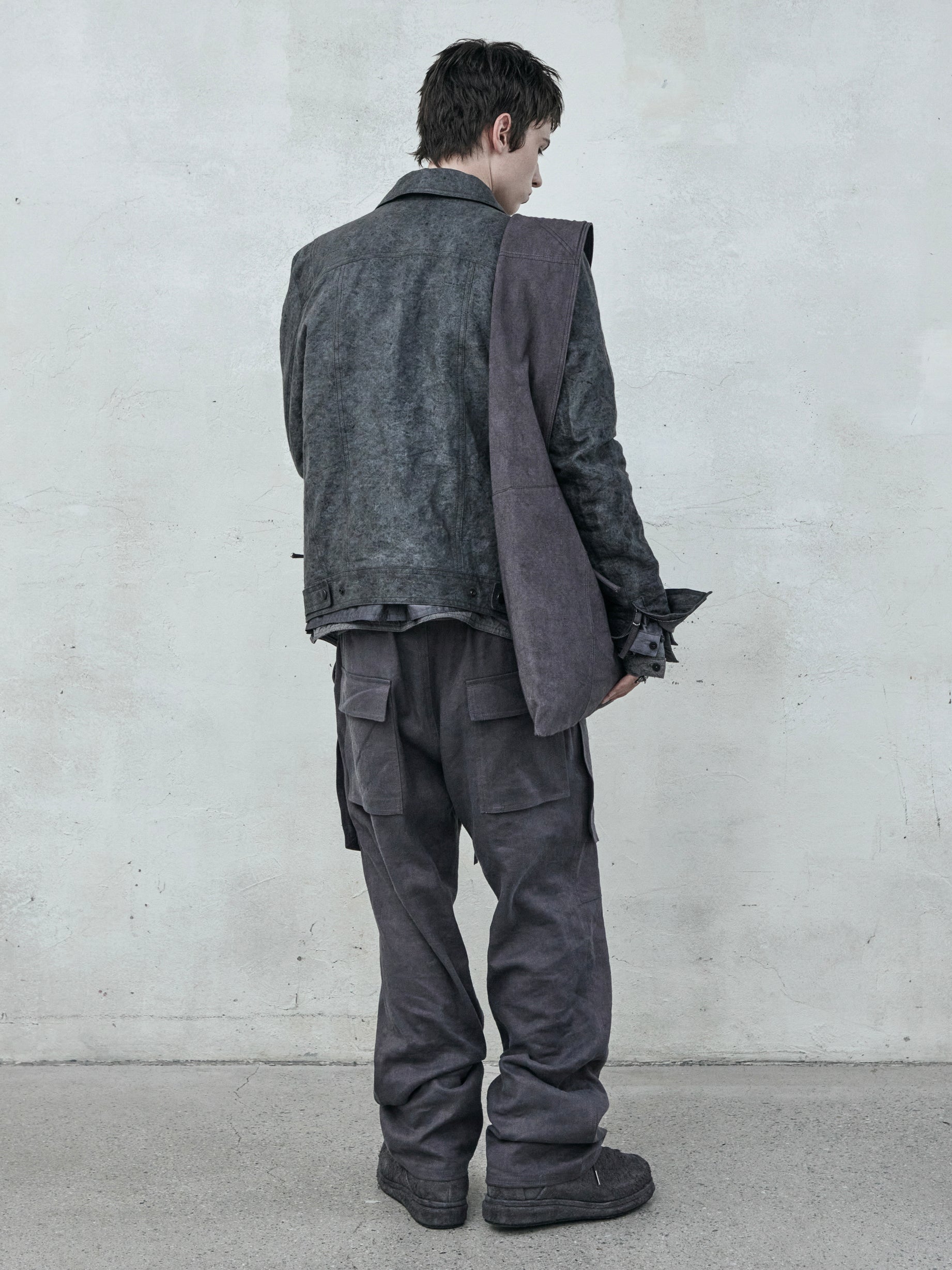 monk bag / purple grey