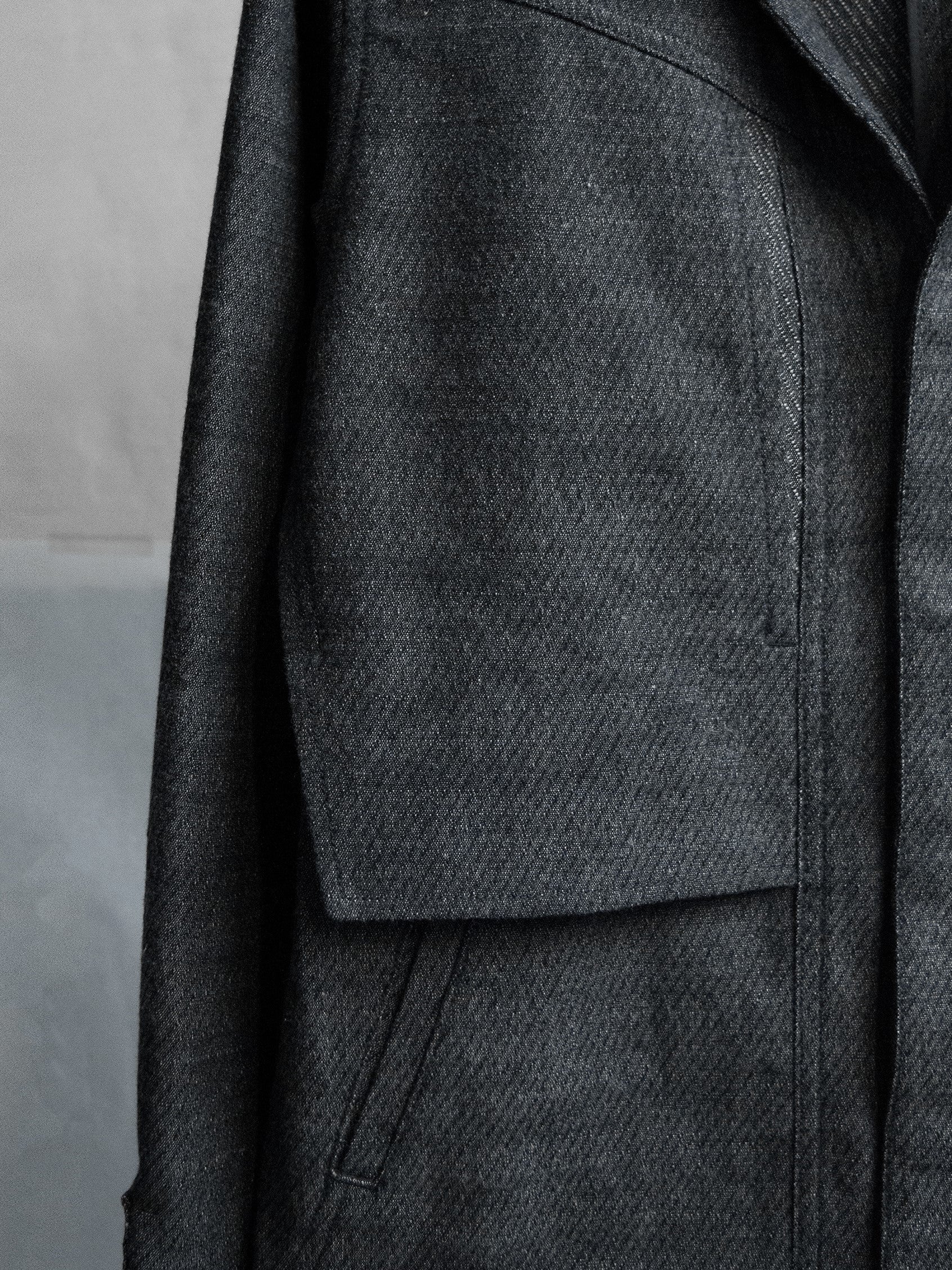 collarless jacket / lead